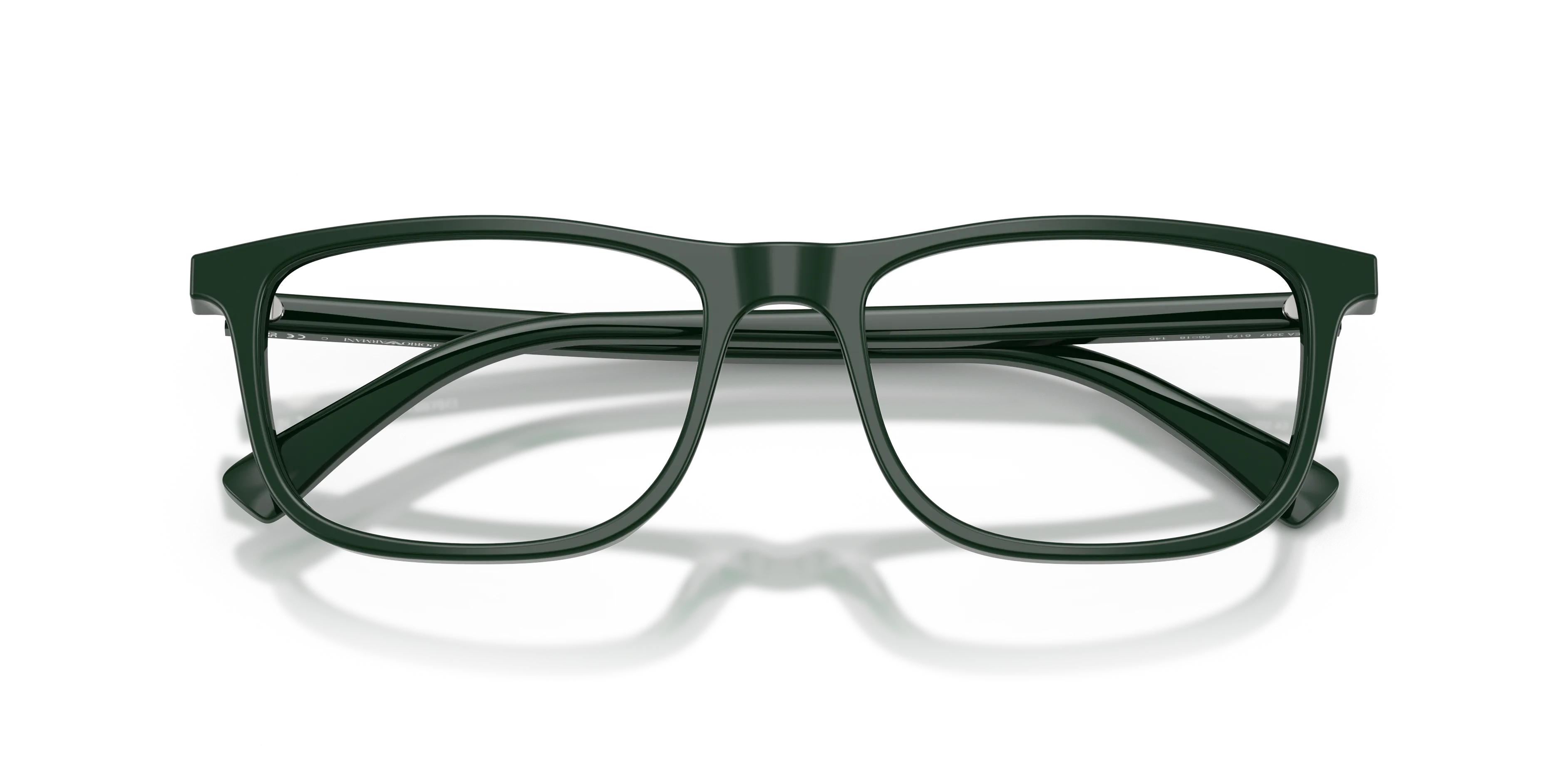 Emporio Armani EA3287 6173 Montature da vista Acetato Verde Trasparente Pillow Normale - immagine 2
