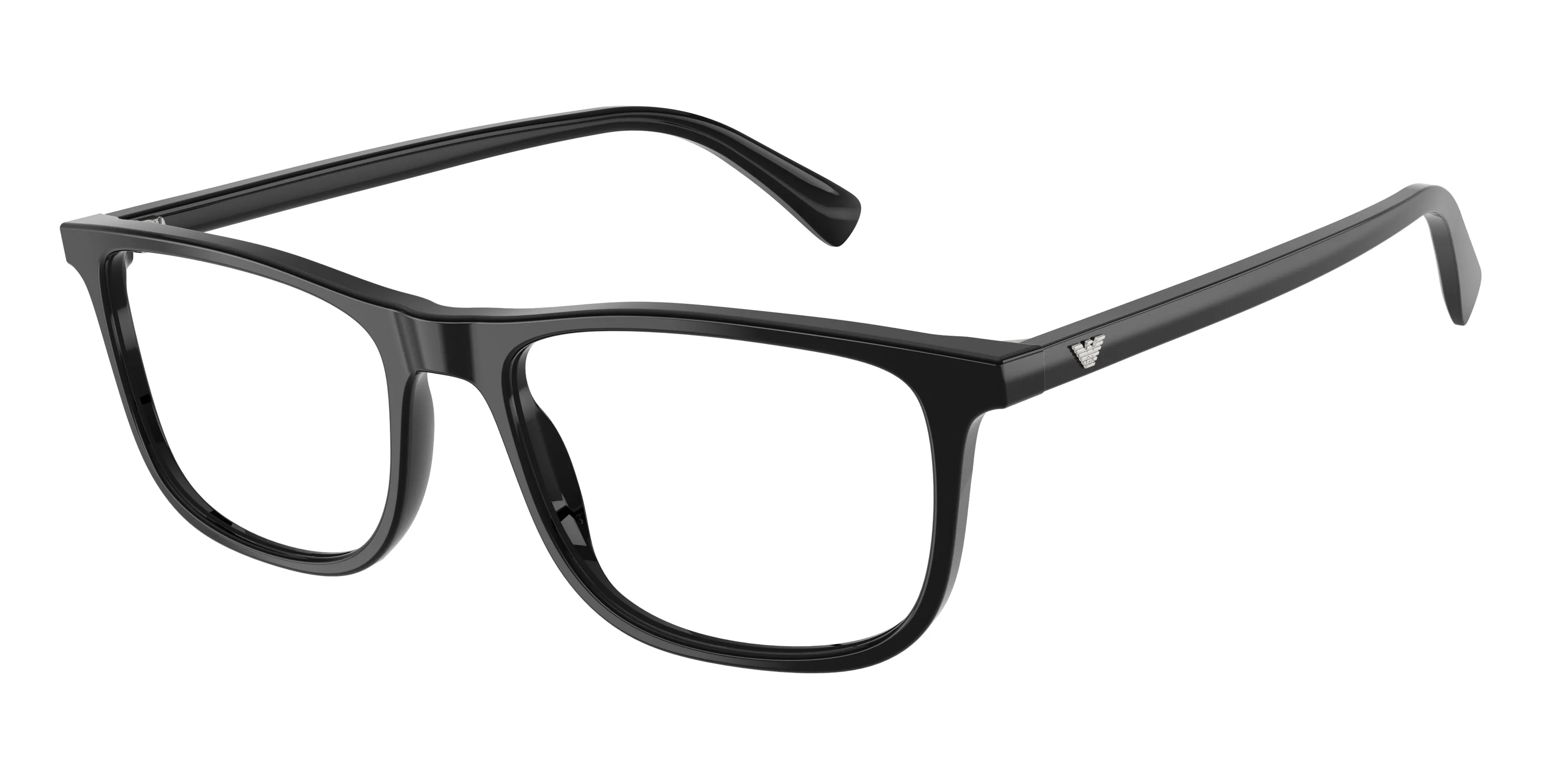 Emporio Armani EA3287 5017 Montature da vista Acetato Nero Trasparente Pillow Normale - immagine 1