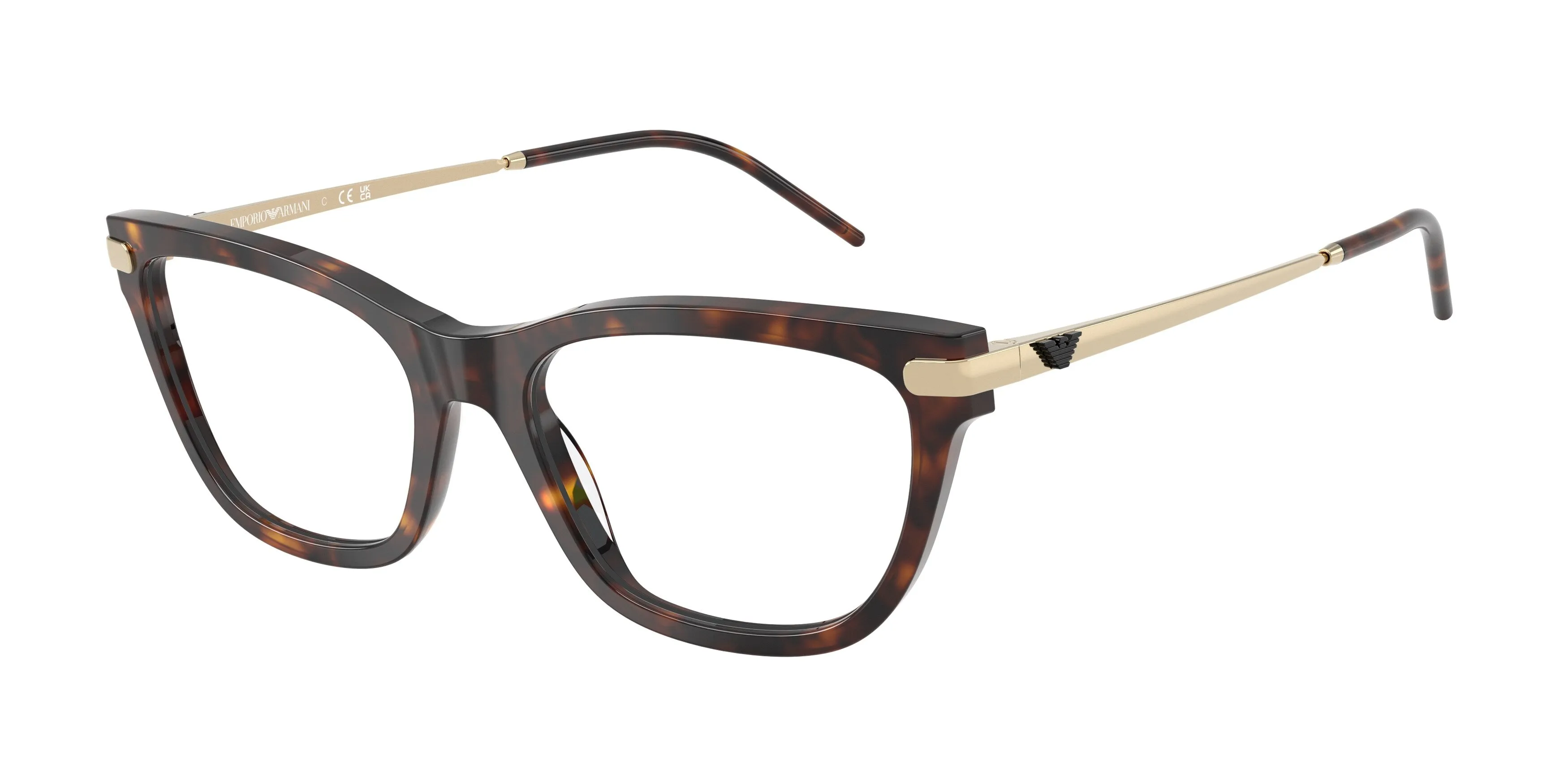 Emporio Armani EA3262 5026 Montature da vista Acetato Tartaruga Trasparente Cat Eye Normale - immagine 1