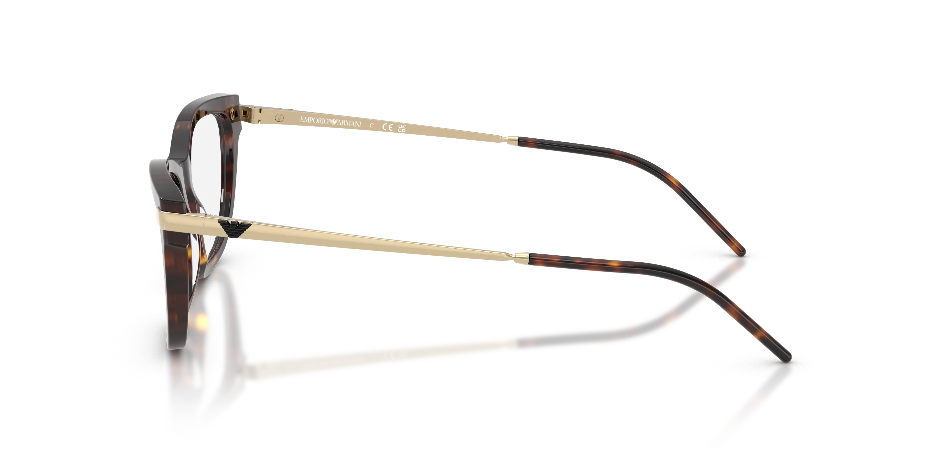 Emporio Armani EA3262 5026 Montature da vista Acetato Tartaruga Trasparente Cat Eye Normale - immagine 4