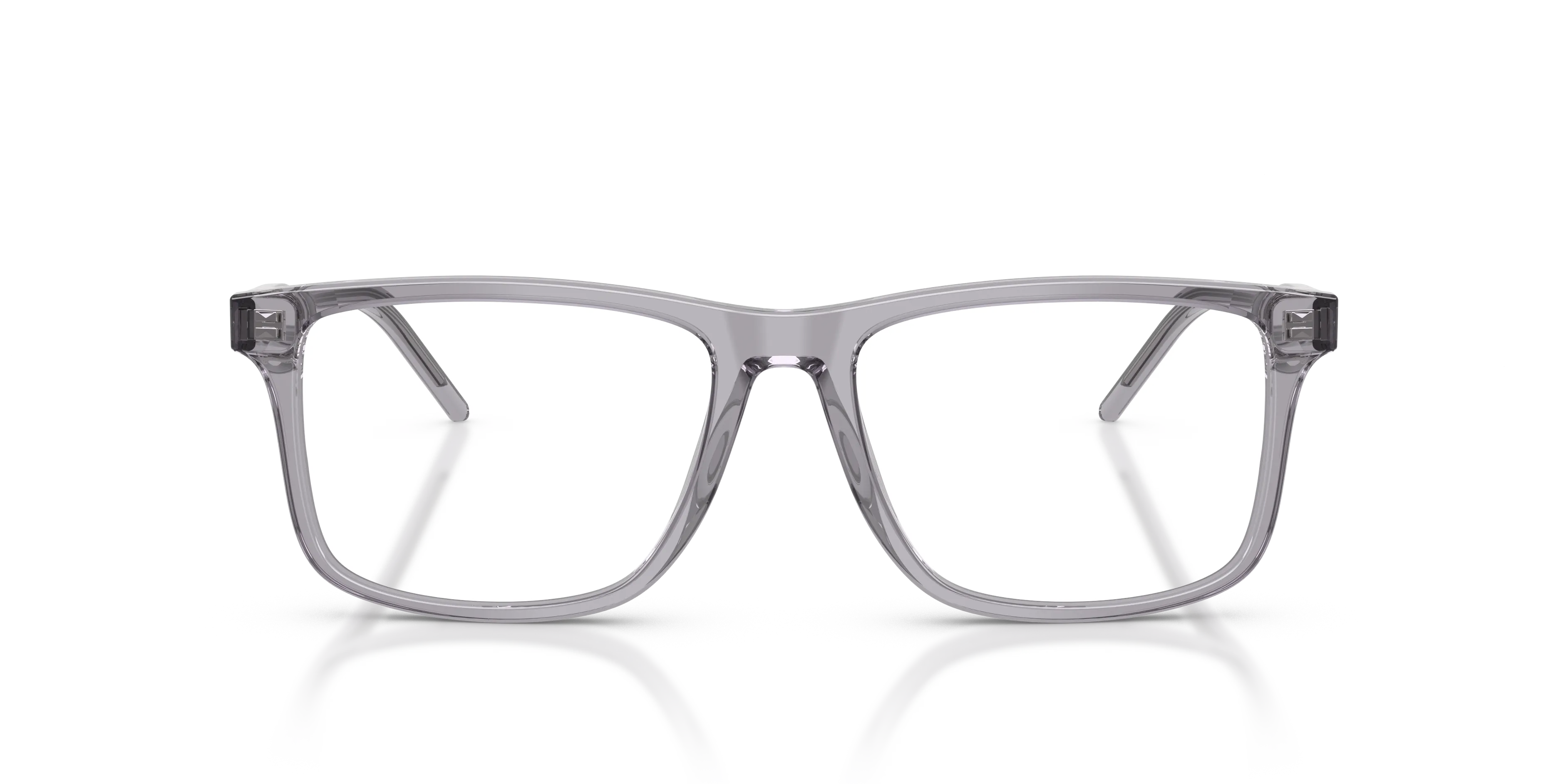 Emporio Armani EA3257 5075 Montature da vista Acetato Grigio Trasparente Squadrata Normale - immagine 3
