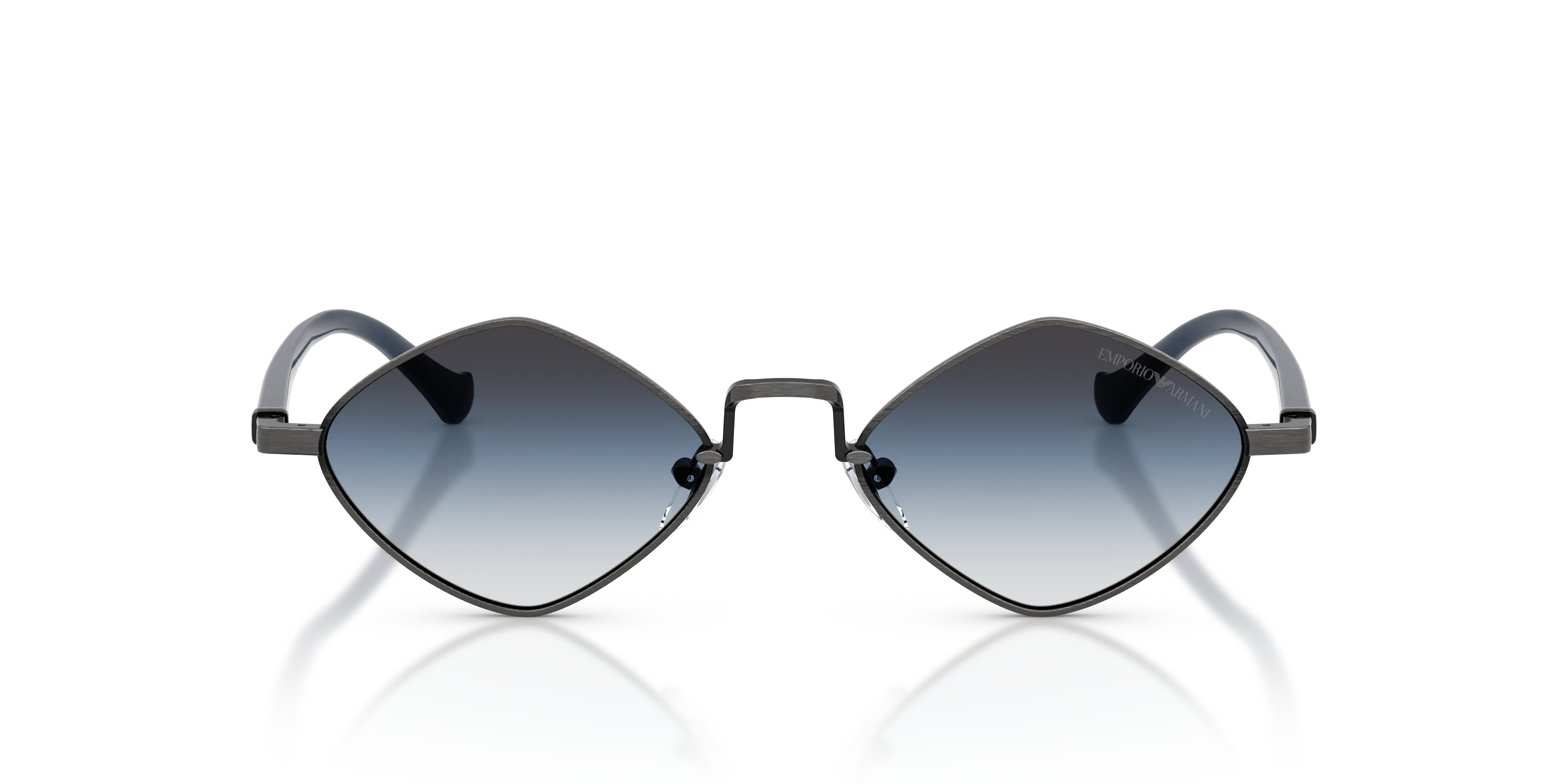 Emporio Armani EA2182 34448G Occhiali da sole Metallo Argento Grigio Geometrica Normale - immagine 3