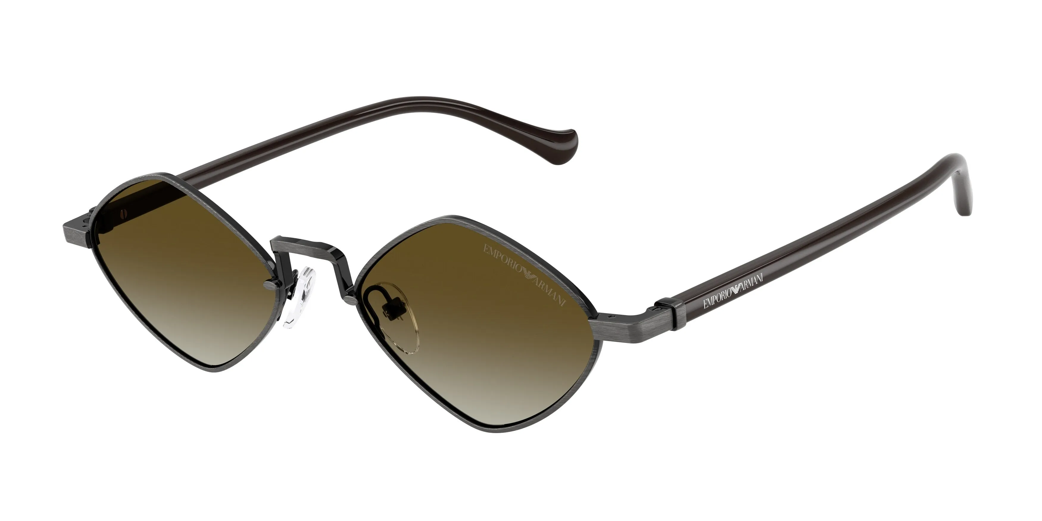 Emporio Armani EA2182 34447Z Occhiali da sole Metallo Argento Grigio Geometrica Normale Sfumato - immagine 1