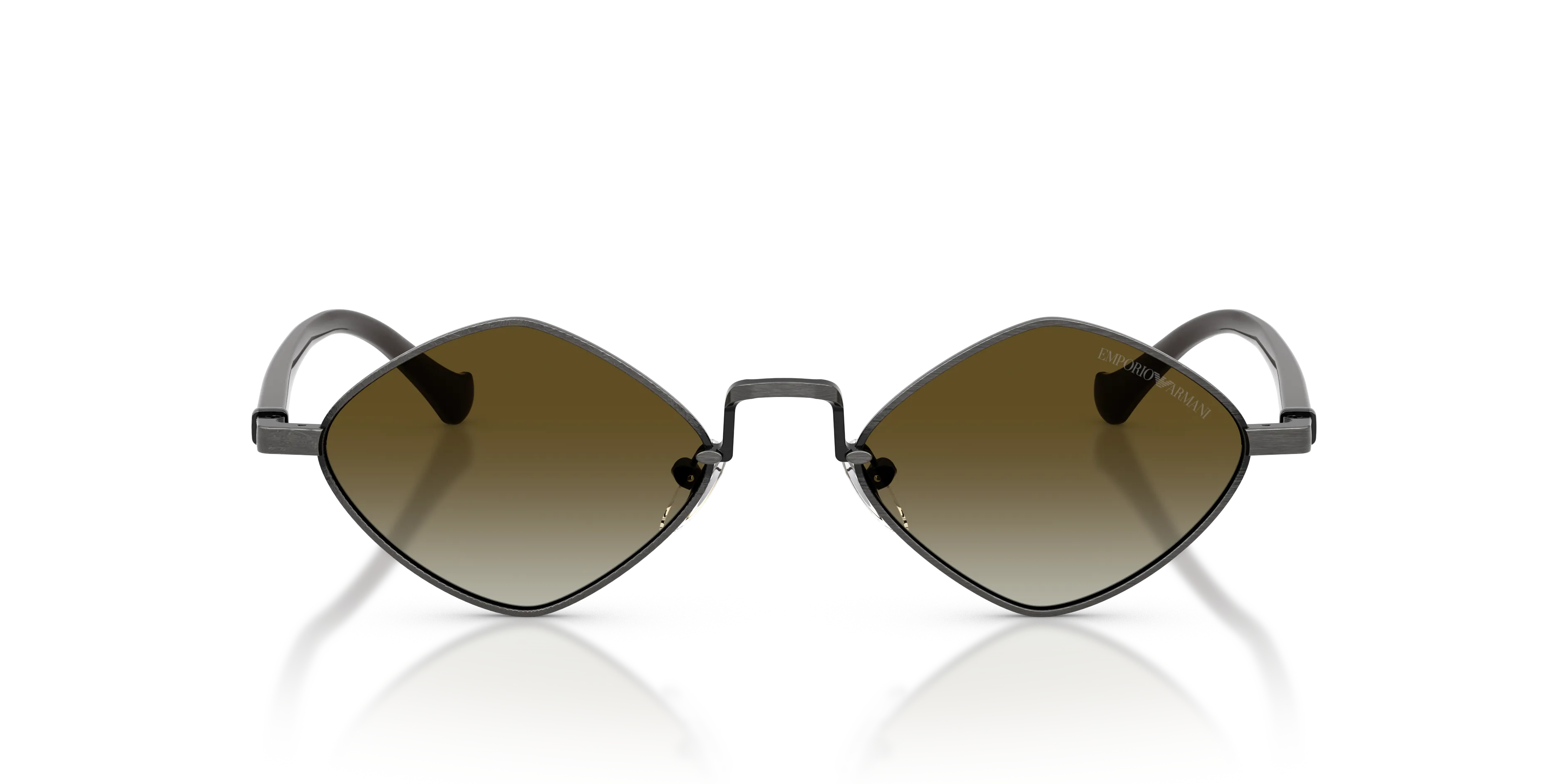 Emporio Armani EA2182 34447Z Occhiali da sole Metallo Argento Grigio Geometrica Normale Sfumato - immagine 3