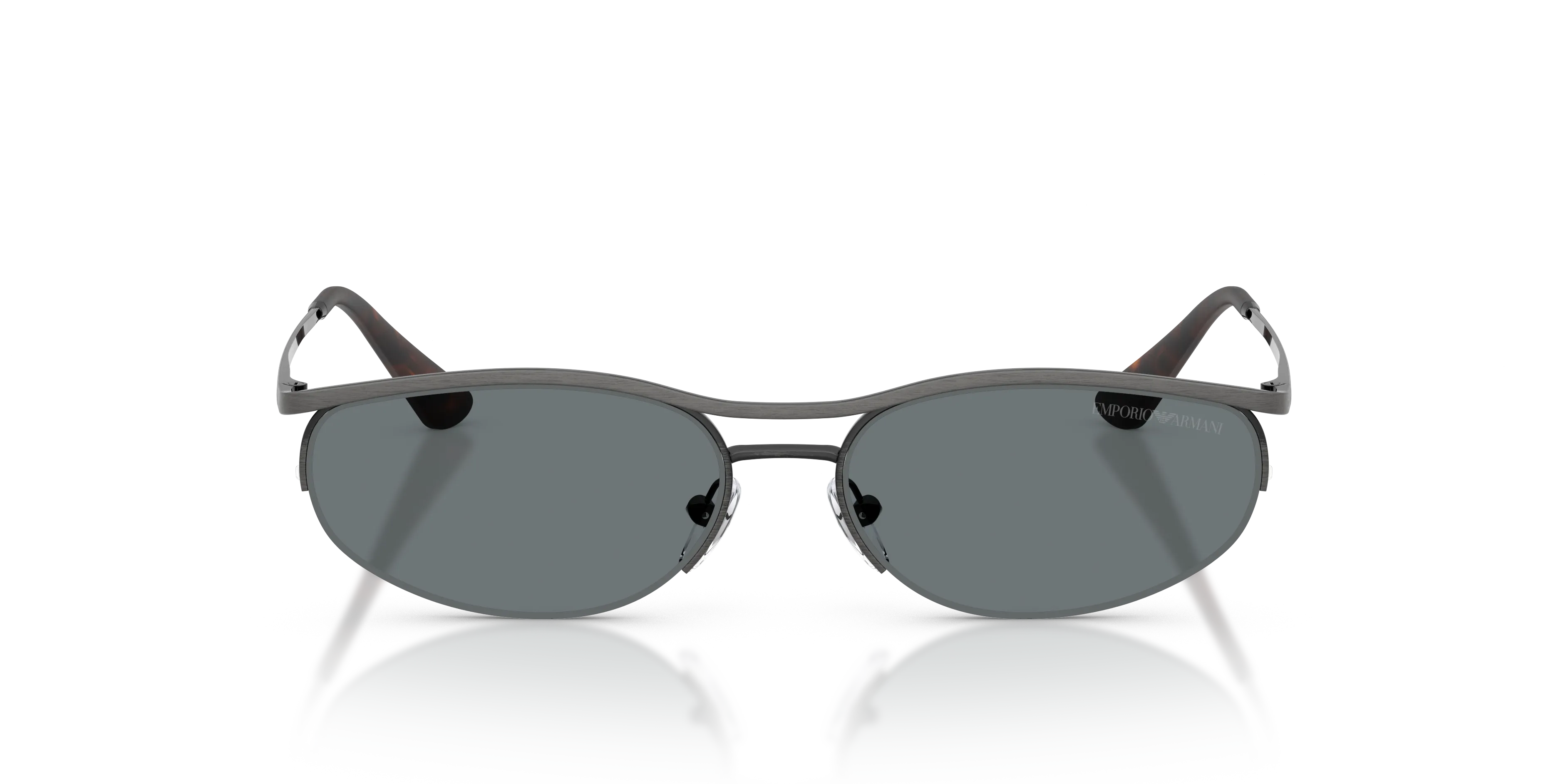Emporio Armani EA2180 344480 Occhiali da sole Metallo Argento Blu Rotonda Normale - immagine 3