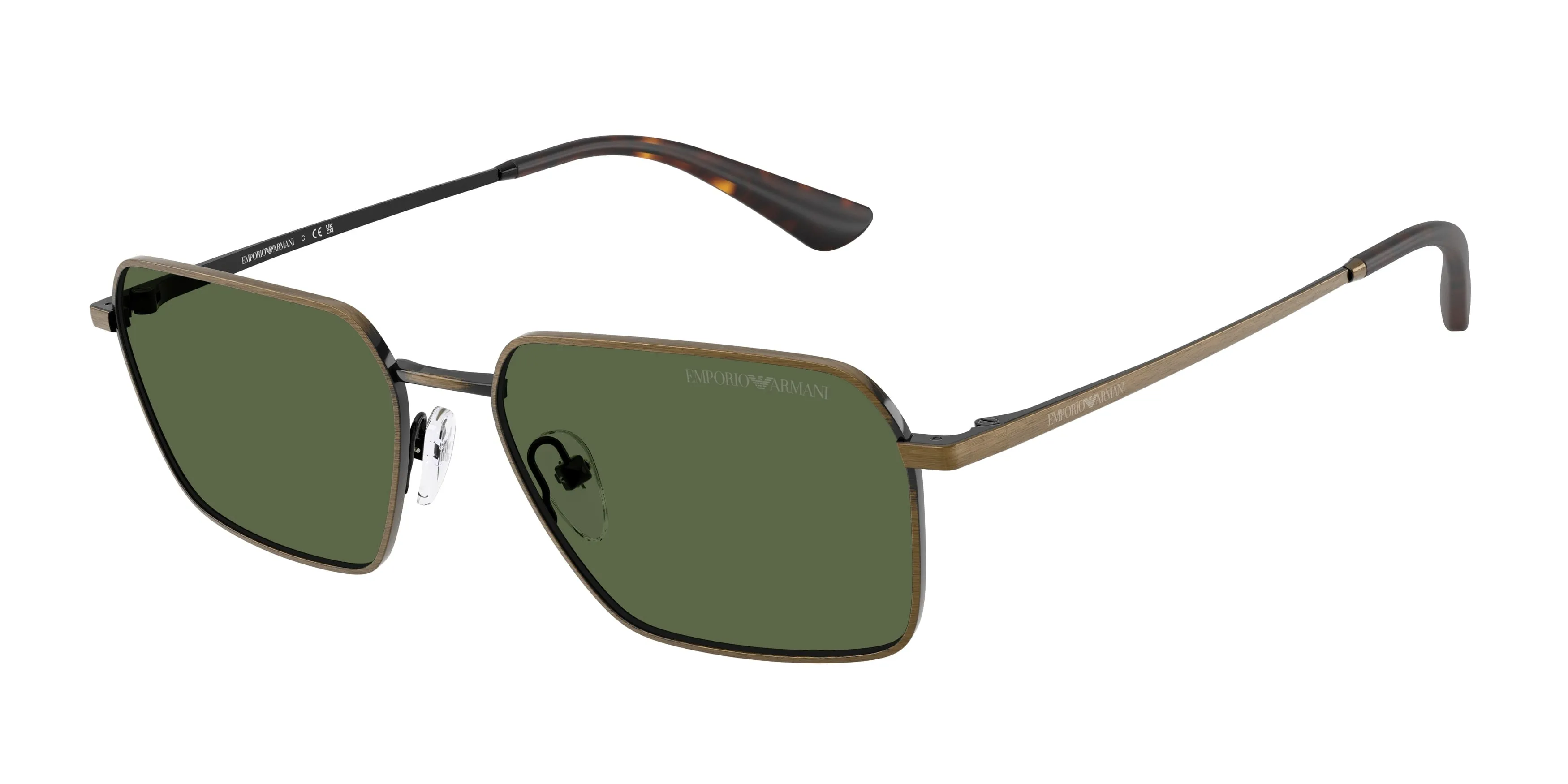 Emporio Armani EA2178 344671 Occhiali da sole Metallo Oro Verde Geometrica Normale - immagine 1