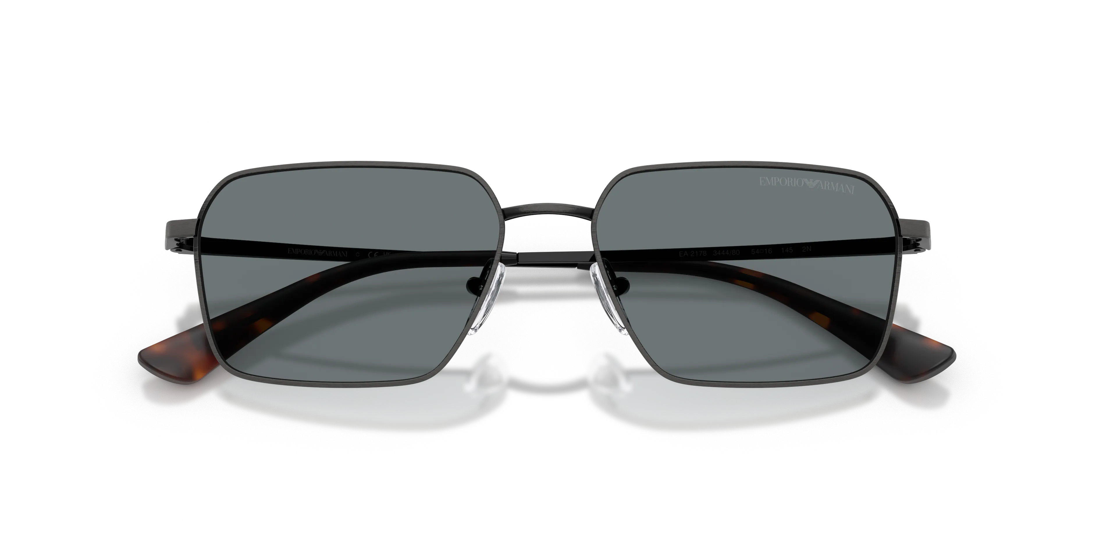 Emporio Armani EA2178 344480 Occhiali da sole Metallo Argento Blu Geometrica Normale - immagine 2