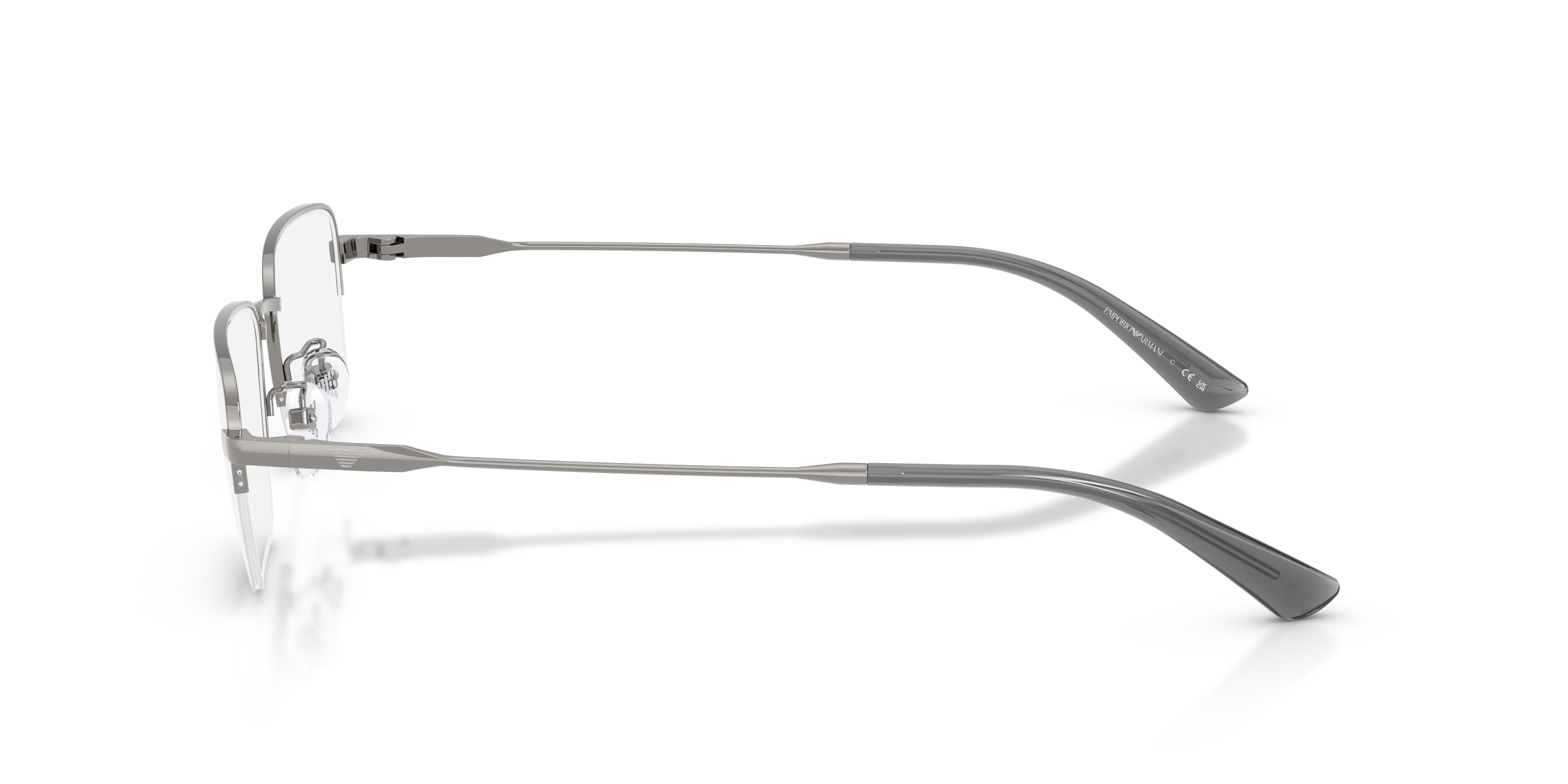 Emporio Armani EA1193TD 3010 Montature da vista Titanio Grigio Trasparente Squadrata Normale - immagine 4