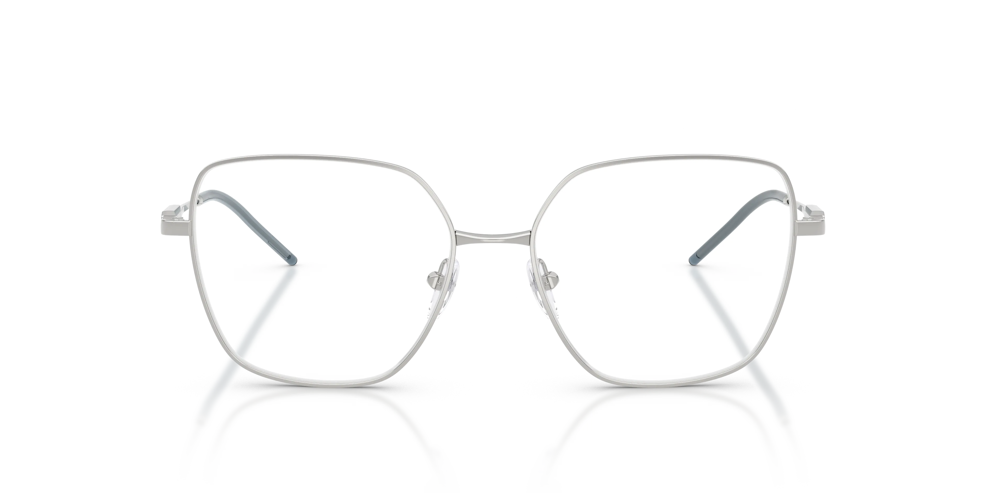 Emporio Armani EA1192 3015 Montature da vista Metallo Argento Trasparente Geometrica Normale - immagine 3