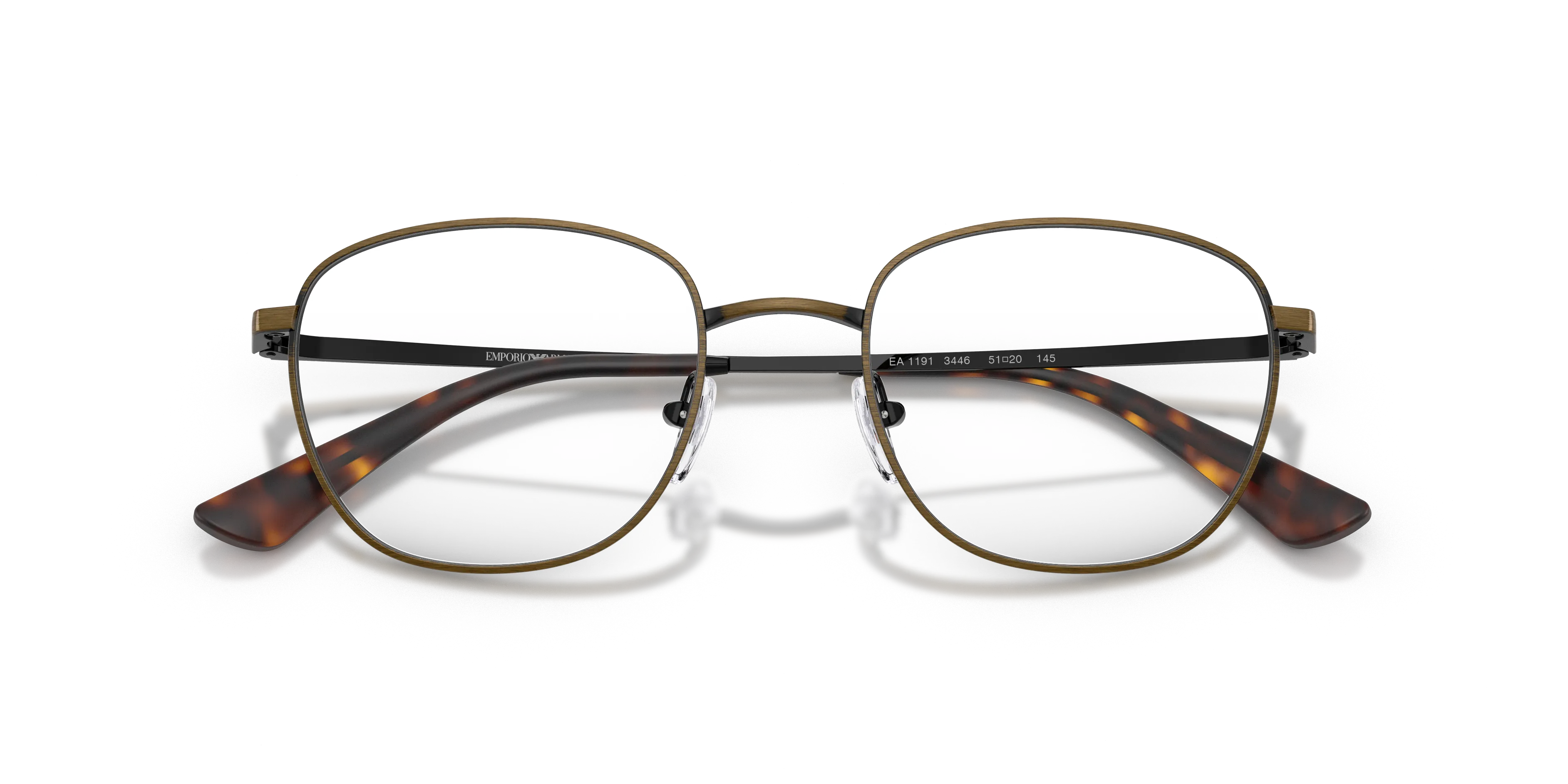 Emporio Armani EA1191 3446 Montature da vista Metallo Oro Trasparente Rotonda Normale - immagine 2