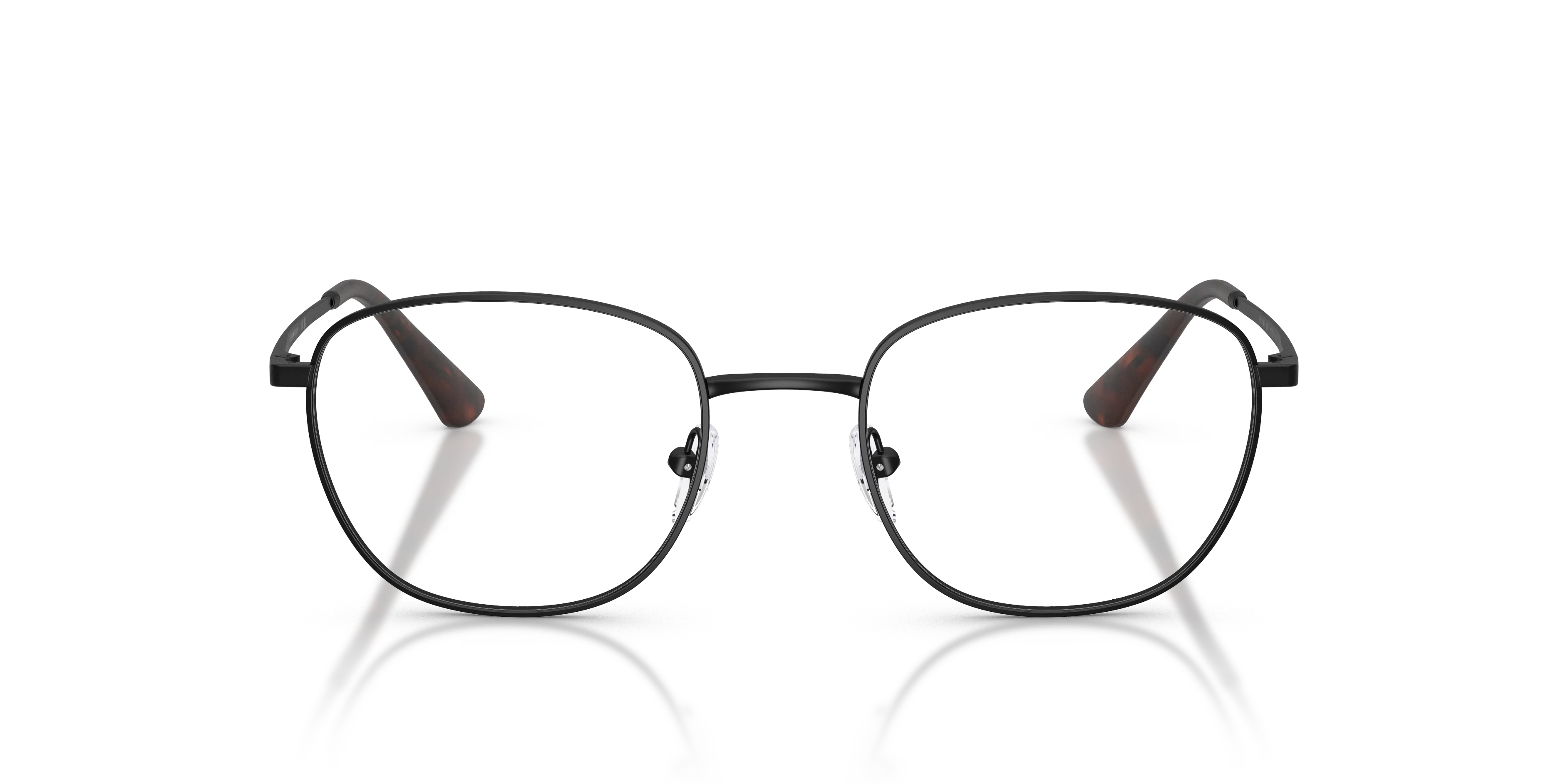 Emporio Armani EA1191 3001 Montature da vista Metallo Nero Trasparente Rotonda Normale - immagine 3
