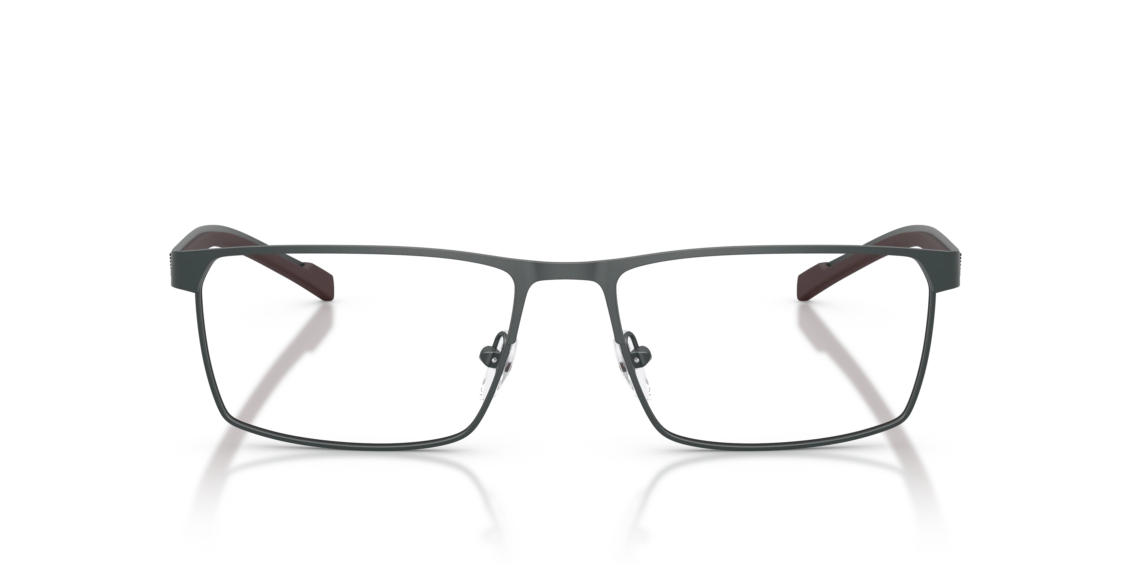 Emporio Armani EA1190 3443 Montature da vista Metallo Grigio Trasparente Squadrata Normale - immagine 3