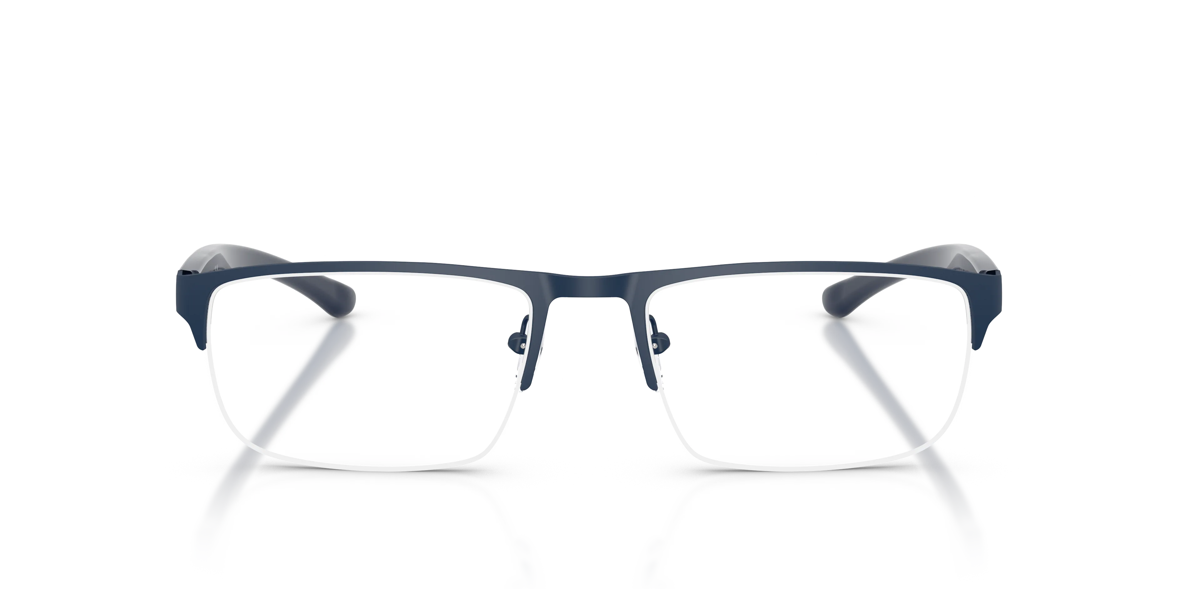 Emporio Armani EA1189 3018 Montature da vista Metallo Blu Trasparente Squadrata Normale - immagine 3