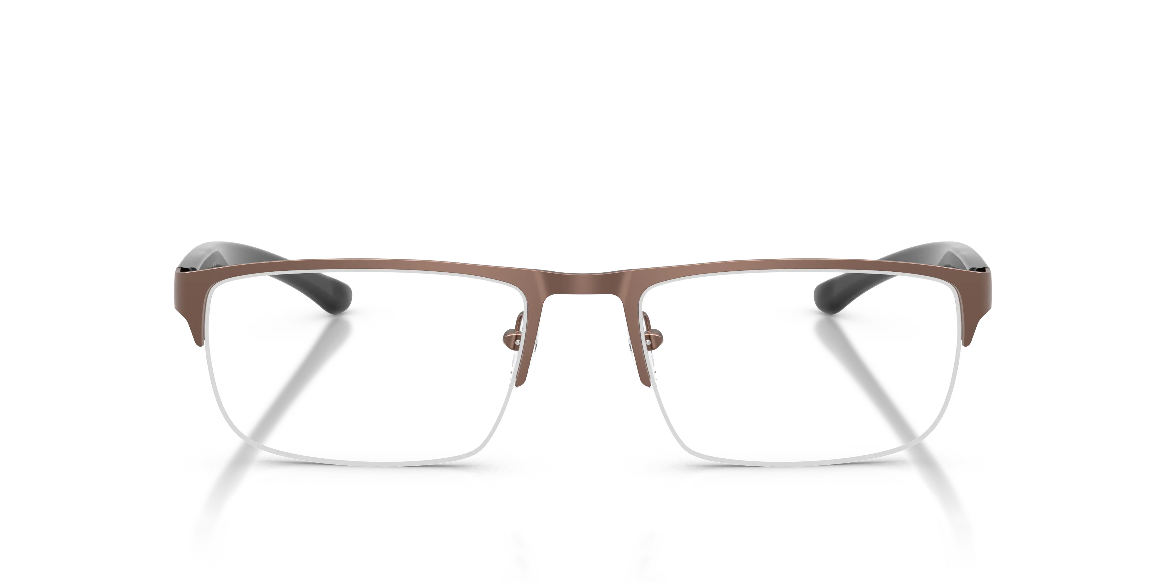 Emporio Armani EA1189 3006 Montature da vista Metallo Bronzo Trasparente Squadrata Normale - immagine 3