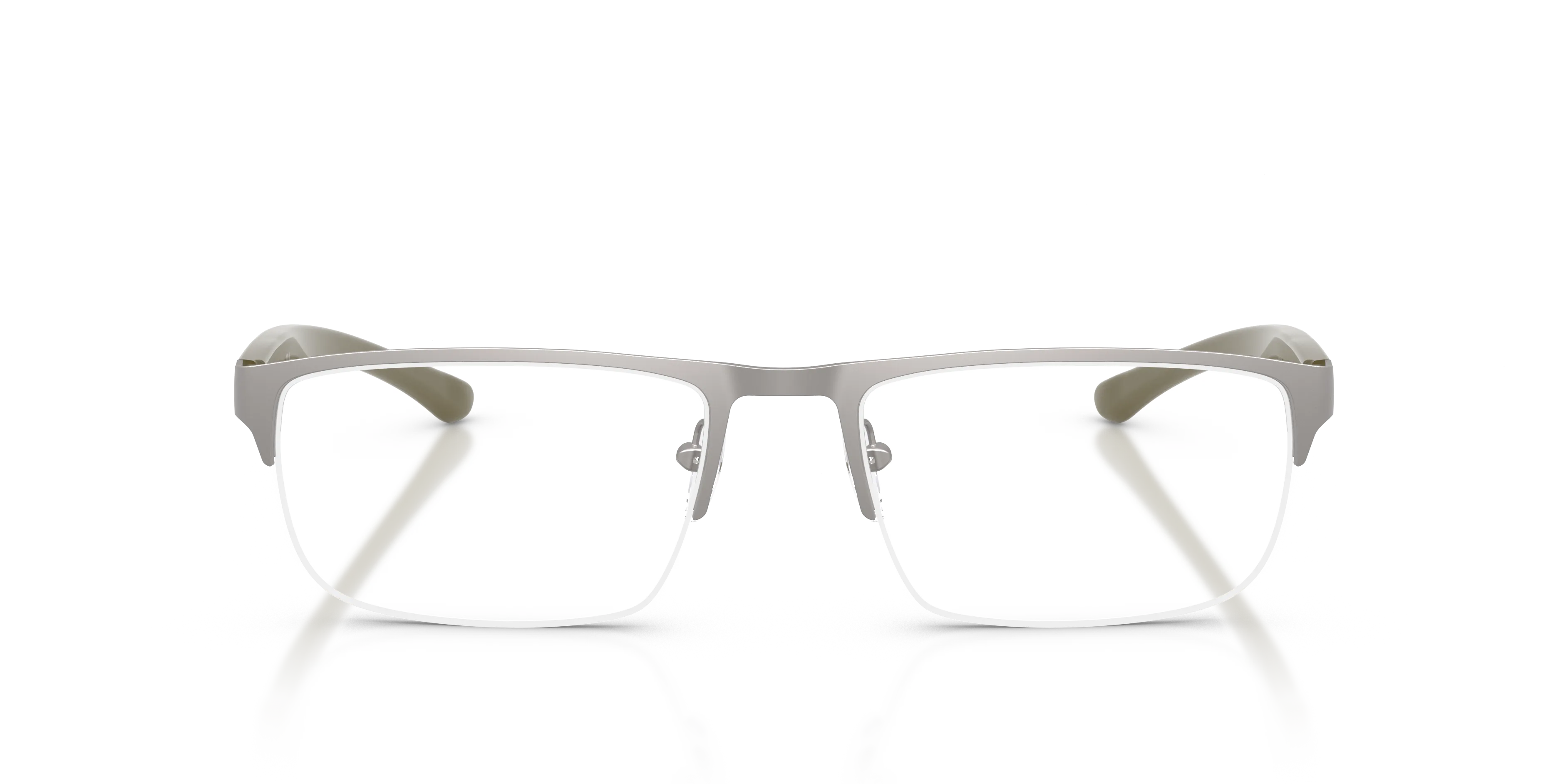 Emporio Armani EA1189 3003 Montature da vista Metallo Grigio Trasparente Squadrata Normale - immagine 3