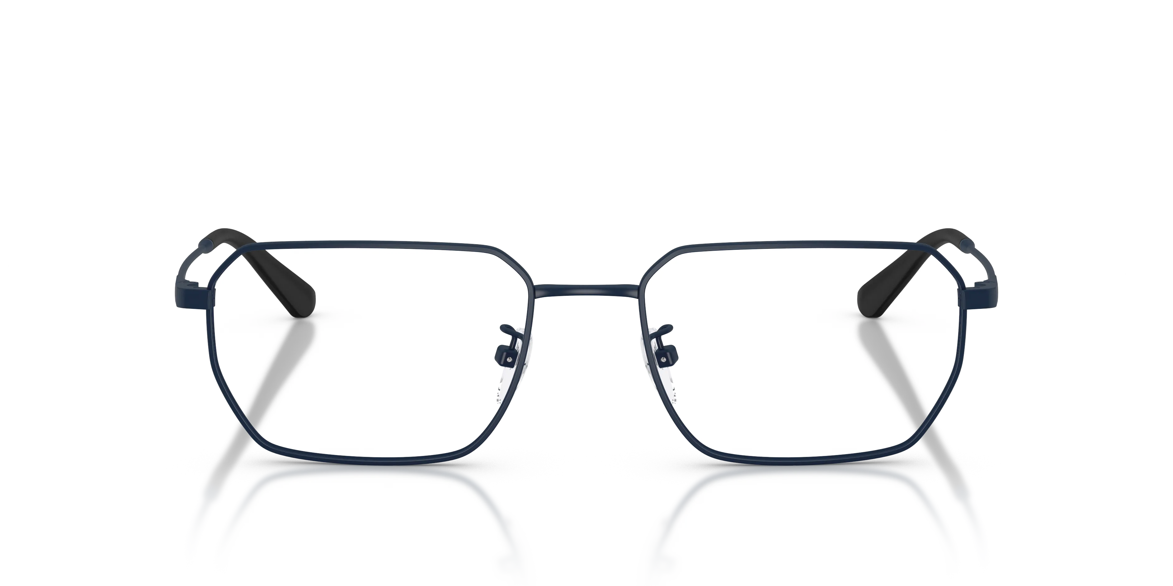 Emporio Armani EA1187TD 3018 Montature da vista Titanio Blu Trasparente Rotonda Normale - immagine 3