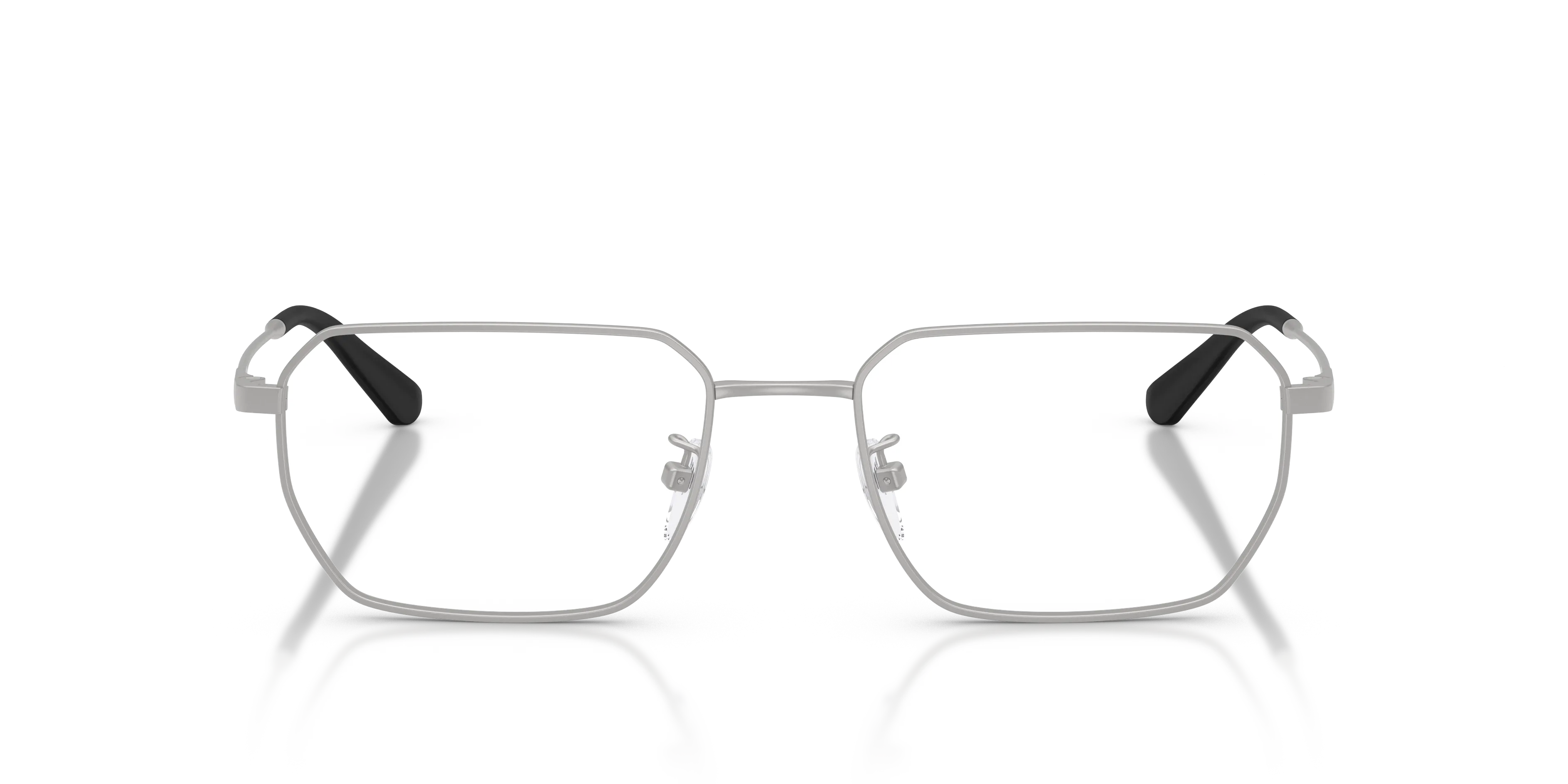 Emporio Armani EA1187TD 3015 Montature da vista Titanio Argento Trasparente Rotonda Normale - immagine 3