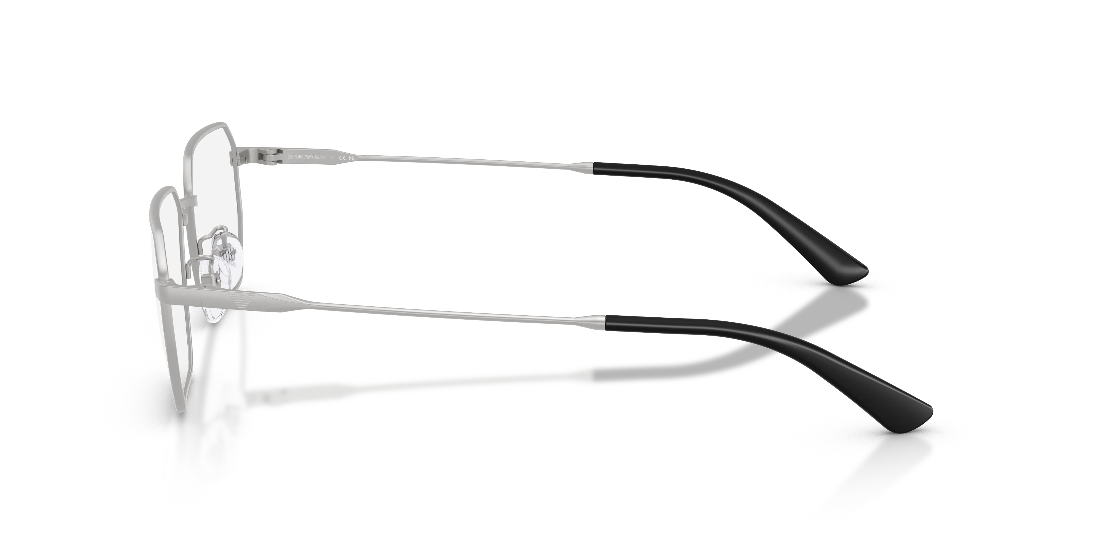Emporio Armani EA1187TD 3015 Montature da vista Titanio Argento Trasparente Rotonda Normale - immagine 4