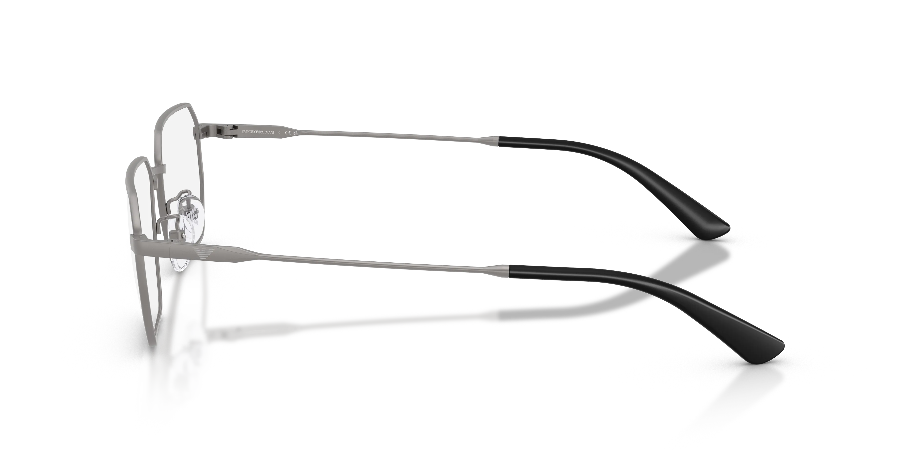 Emporio Armani EA1187TD 3003 Montature da vista Titanio Grigio Trasparente Rotonda Normale - immagine 4