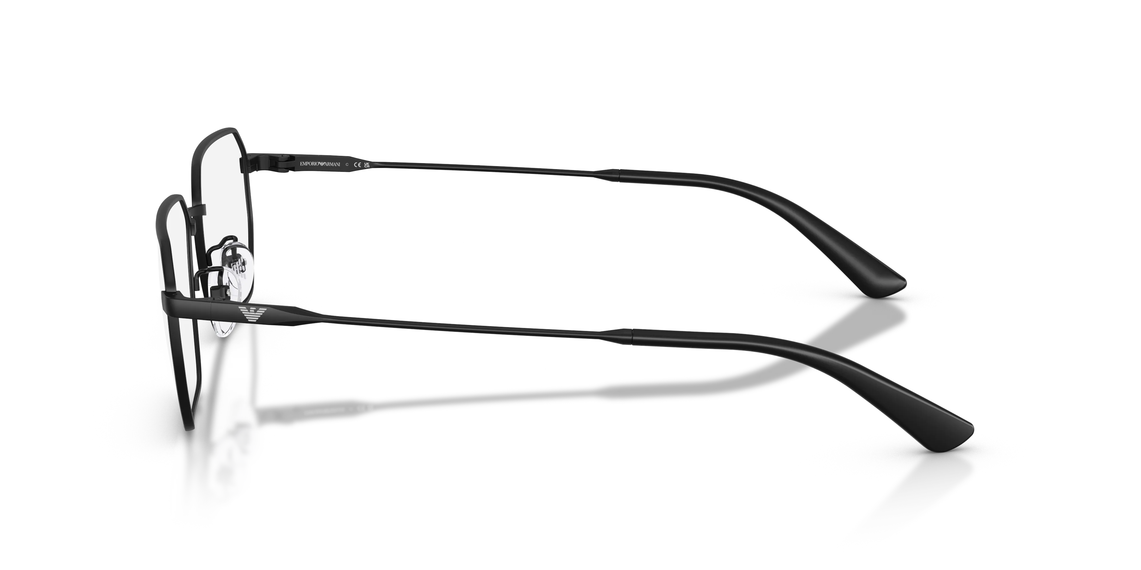 Emporio Armani EA1187TD 3001 Montature da vista Titanio Nero Trasparente Rotonda Normale - immagine 4