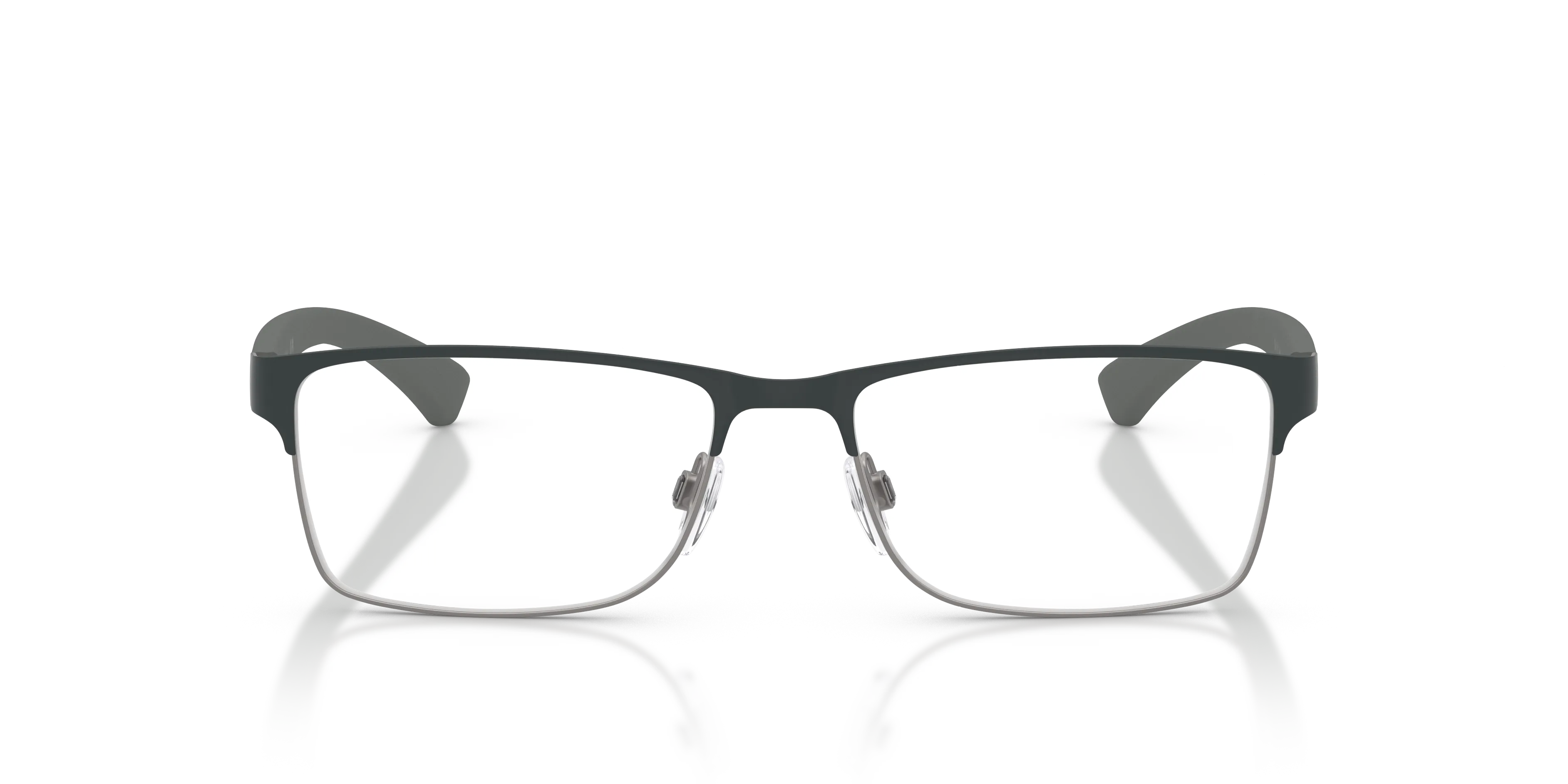 Emporio Armani EA1052 3443 Montature da vista Metallo Grigio Trasparente Squadrata Normale - immagine 3