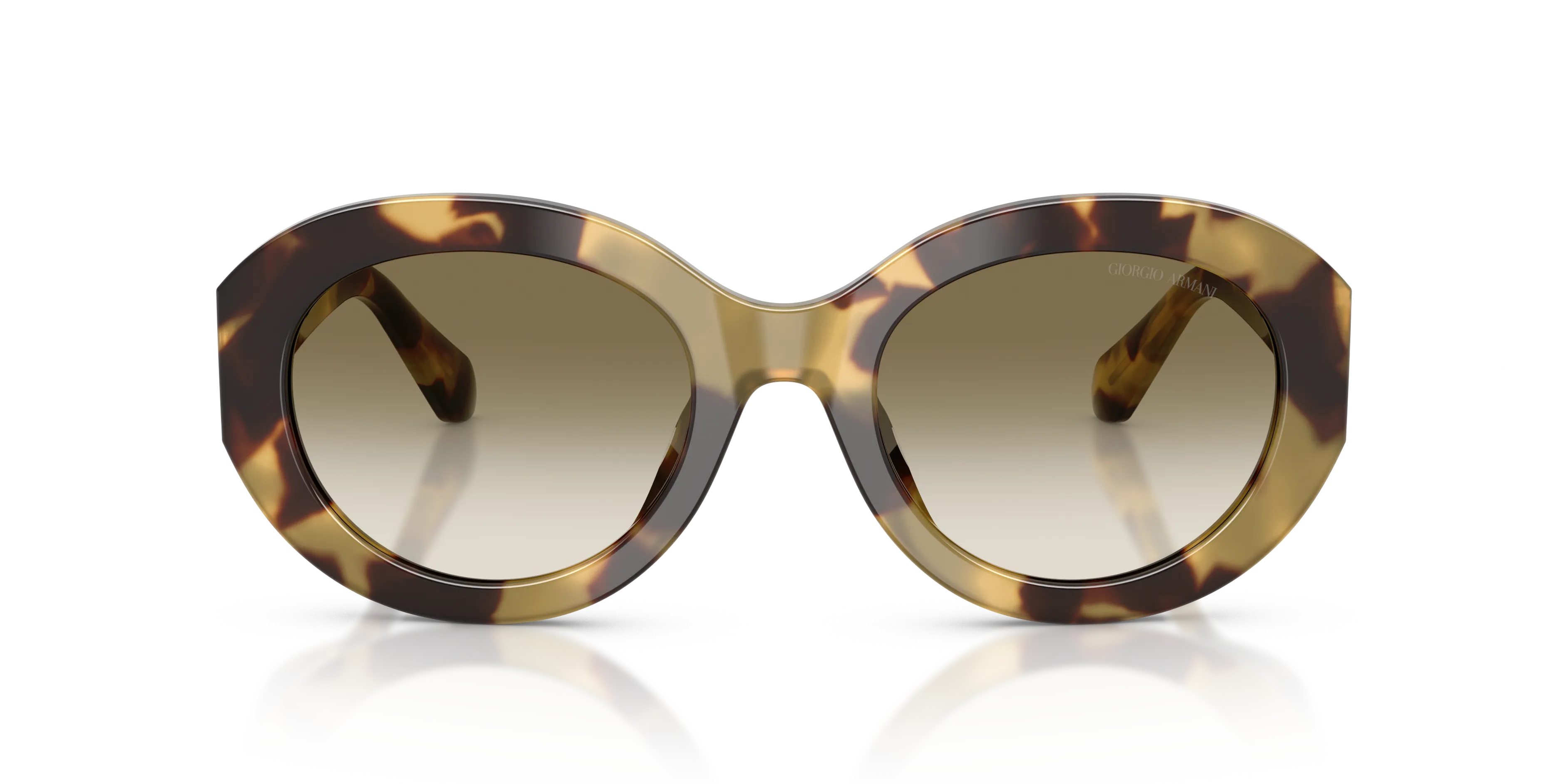 Giorgio Armani AR8269U 630113 Occhiali da sole Acetato Tartaruga Marrone Rotonda Normale Sfumato - immagine 3