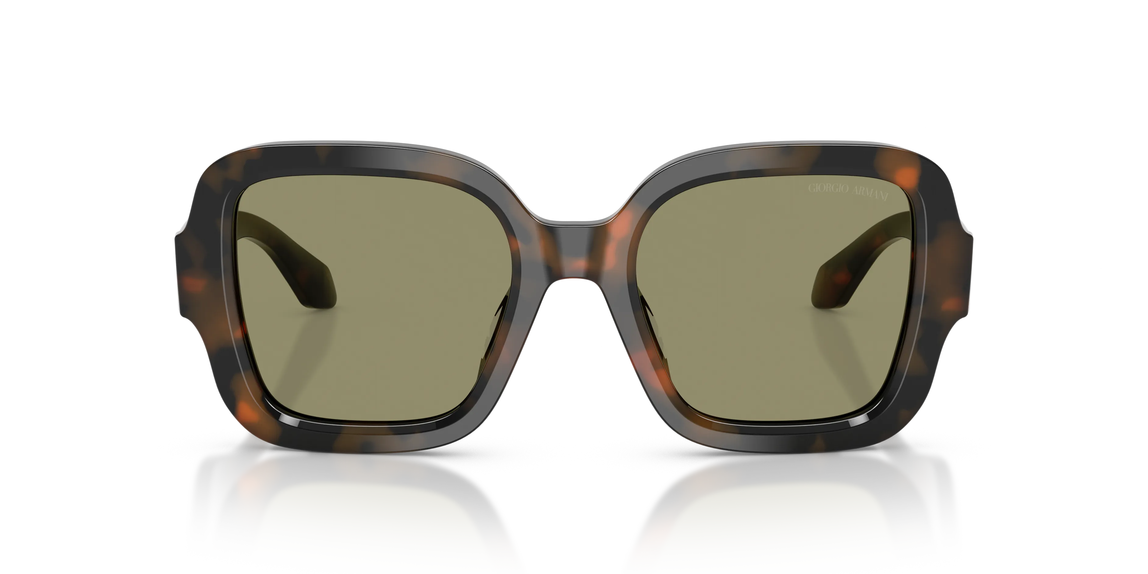 Giorgio Armani AR8268U 64782A Occhiali da sole Acetato Tartaruga Verde Squadrata Normale - immagine 3