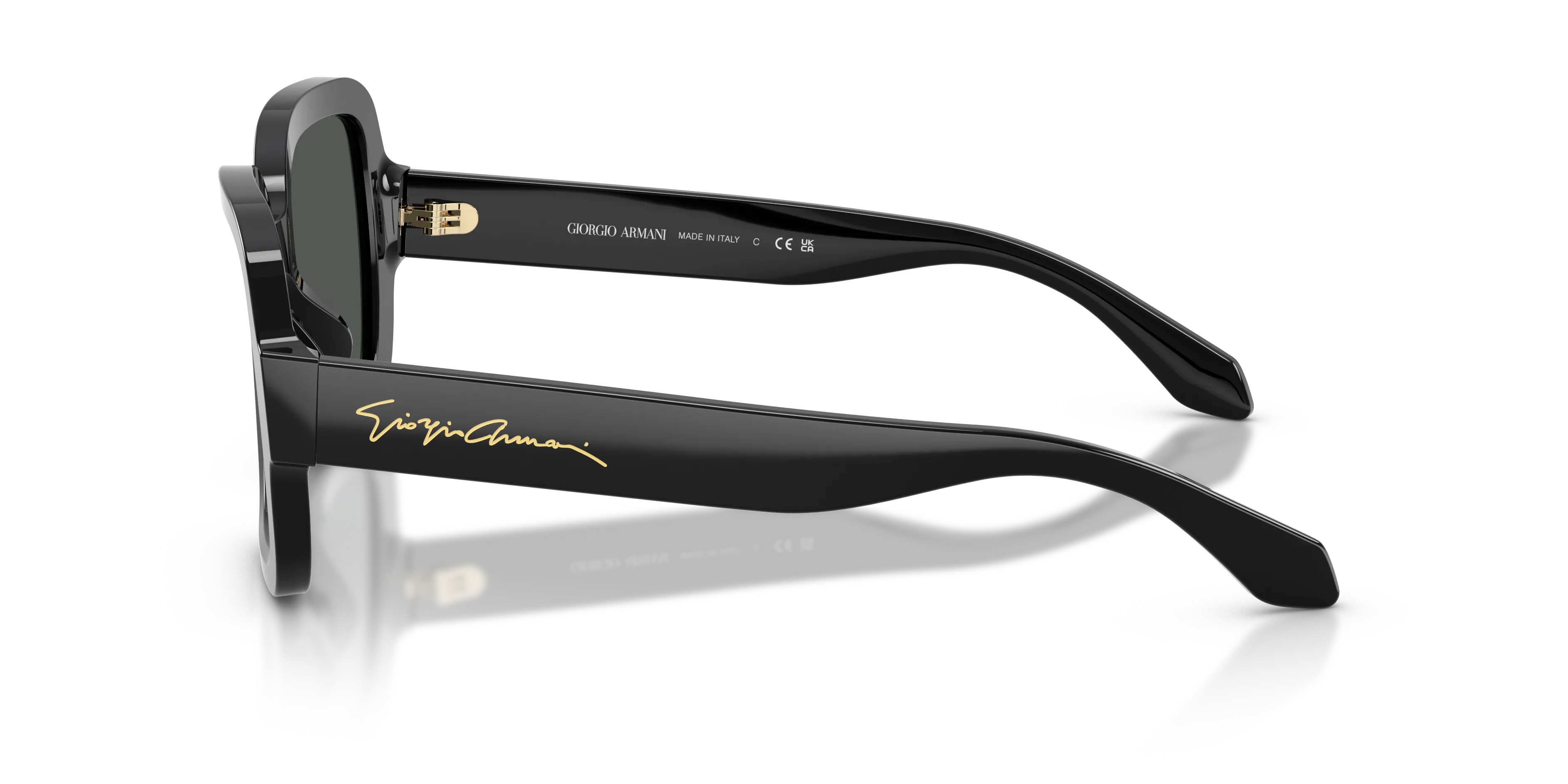 Giorgio Armani AR8268U 587587 Occhiali da sole Acetato Nero Grigio Squadrata Normale - immagine 4
