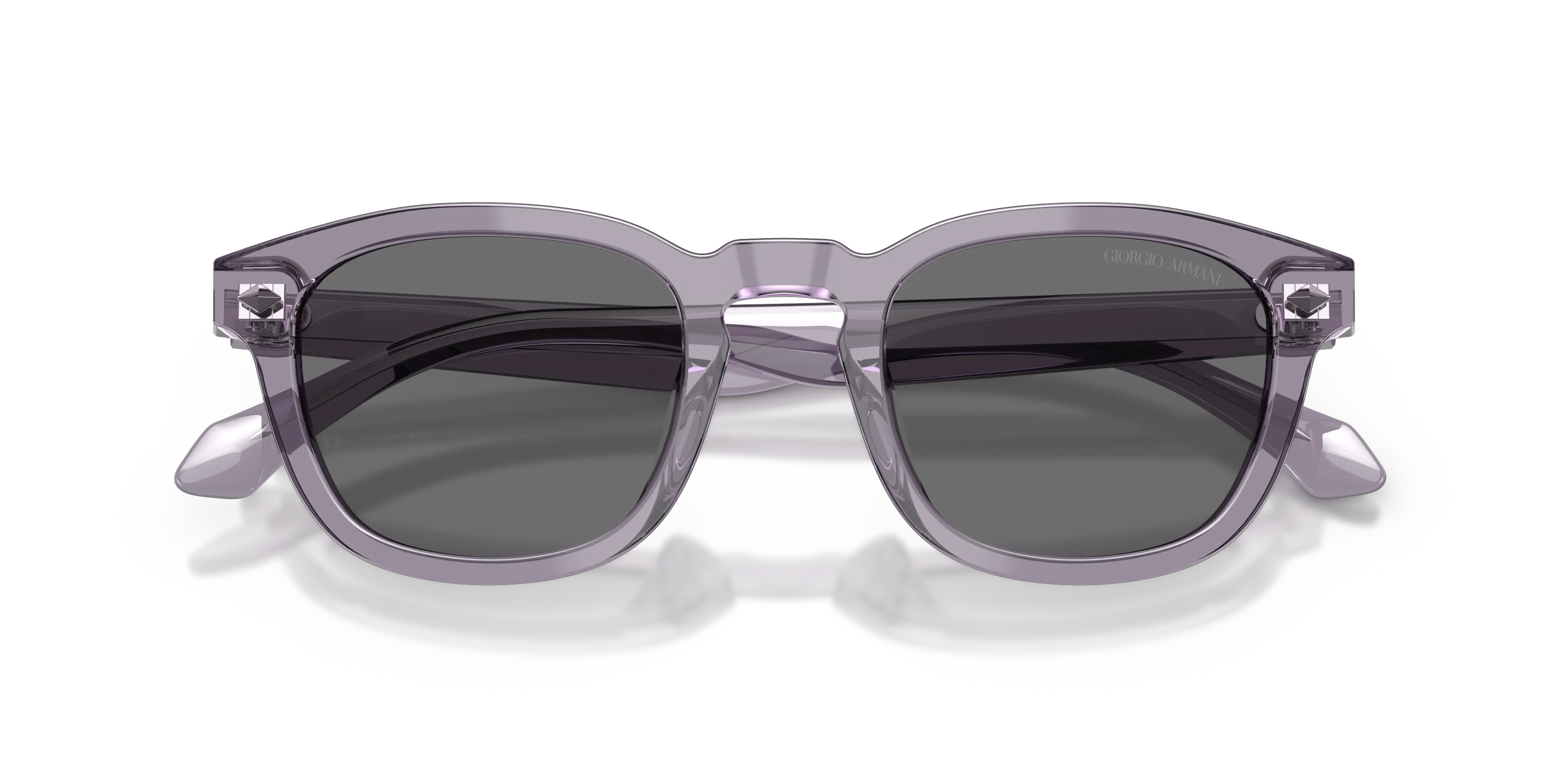 Giorgio Armani AR8266U 647287 Occhiali da sole Acetato Blu Grigio Pantos Normale - immagine 2