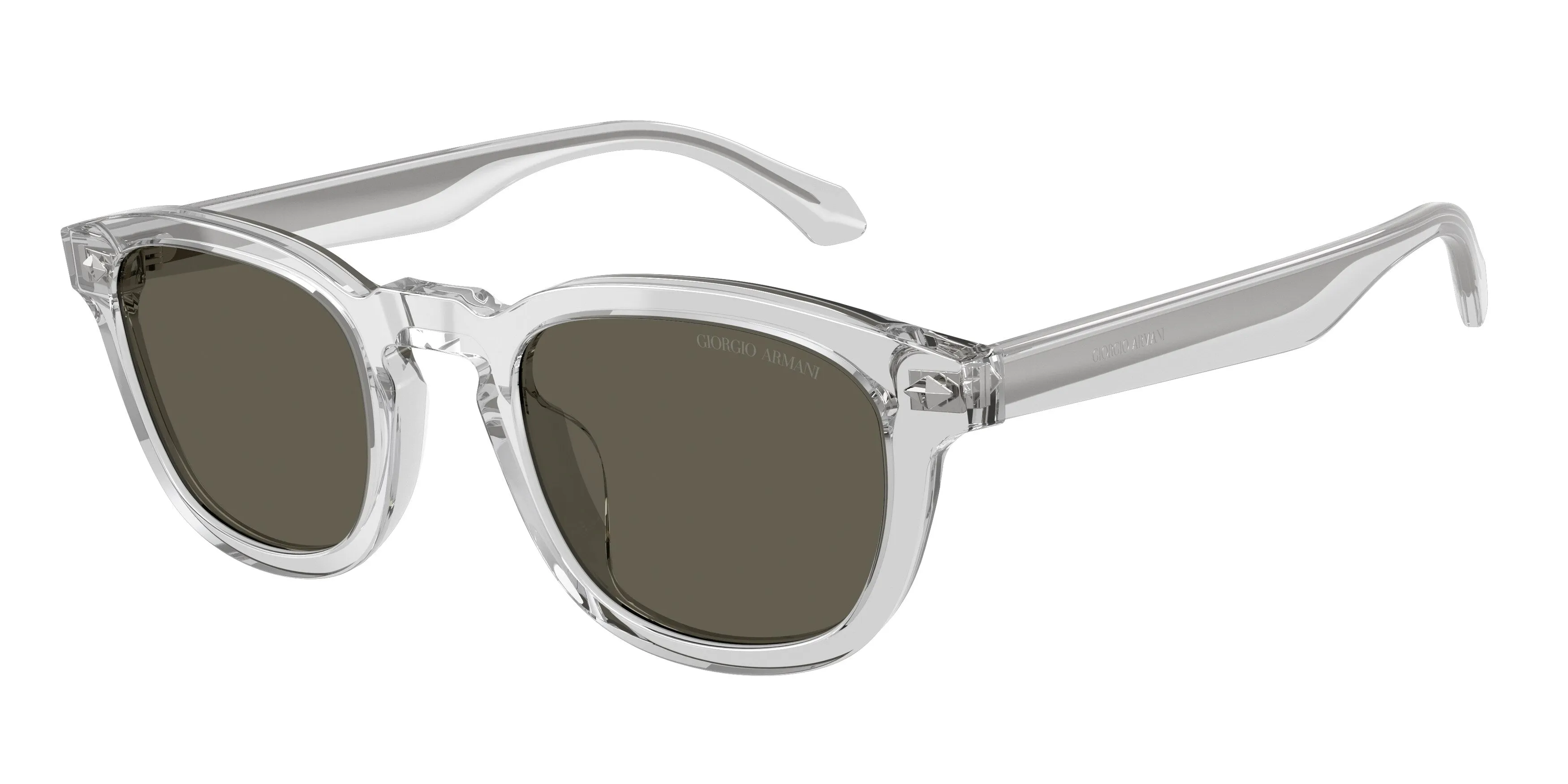 Giorgio Armani AR8266U 647071 Occhiali da sole Acetato Grigio Marrone Pantos Normale - immagine 1