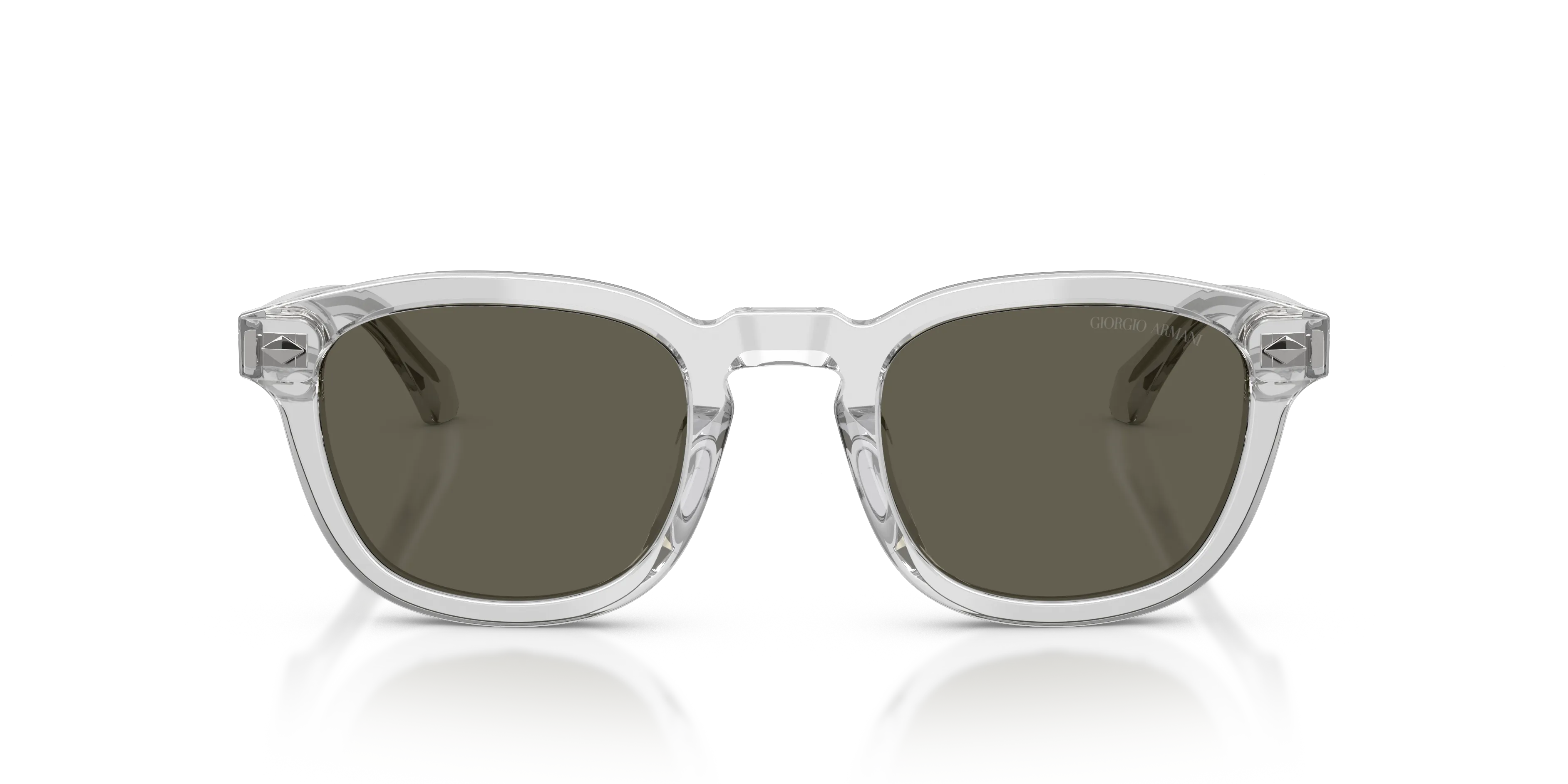 Giorgio Armani AR8266U 647071 Occhiali da sole Acetato Grigio Marrone Pantos Normale - immagine 3
