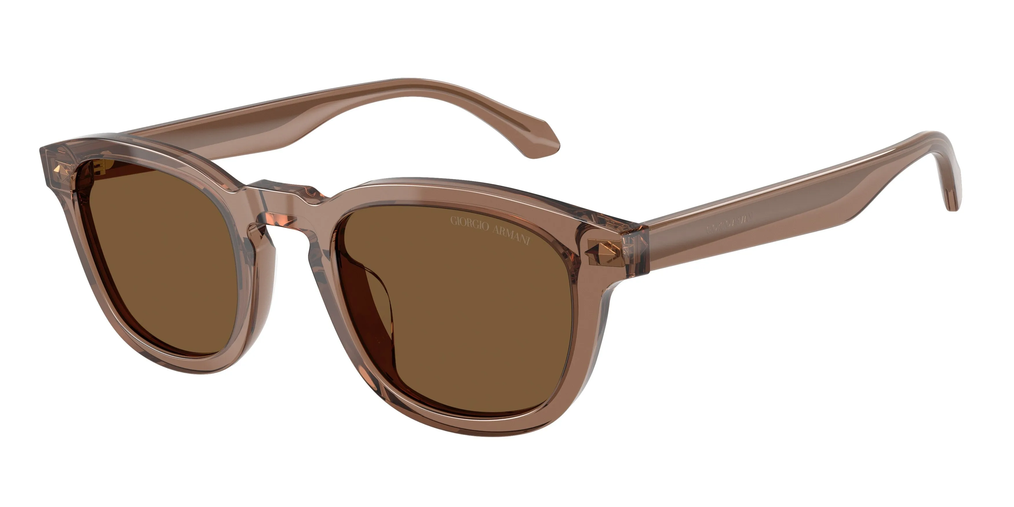 Giorgio Armani AR8266U 646973 Occhiali da sole Acetato Marrone Marrone Pantos Normale - immagine 1