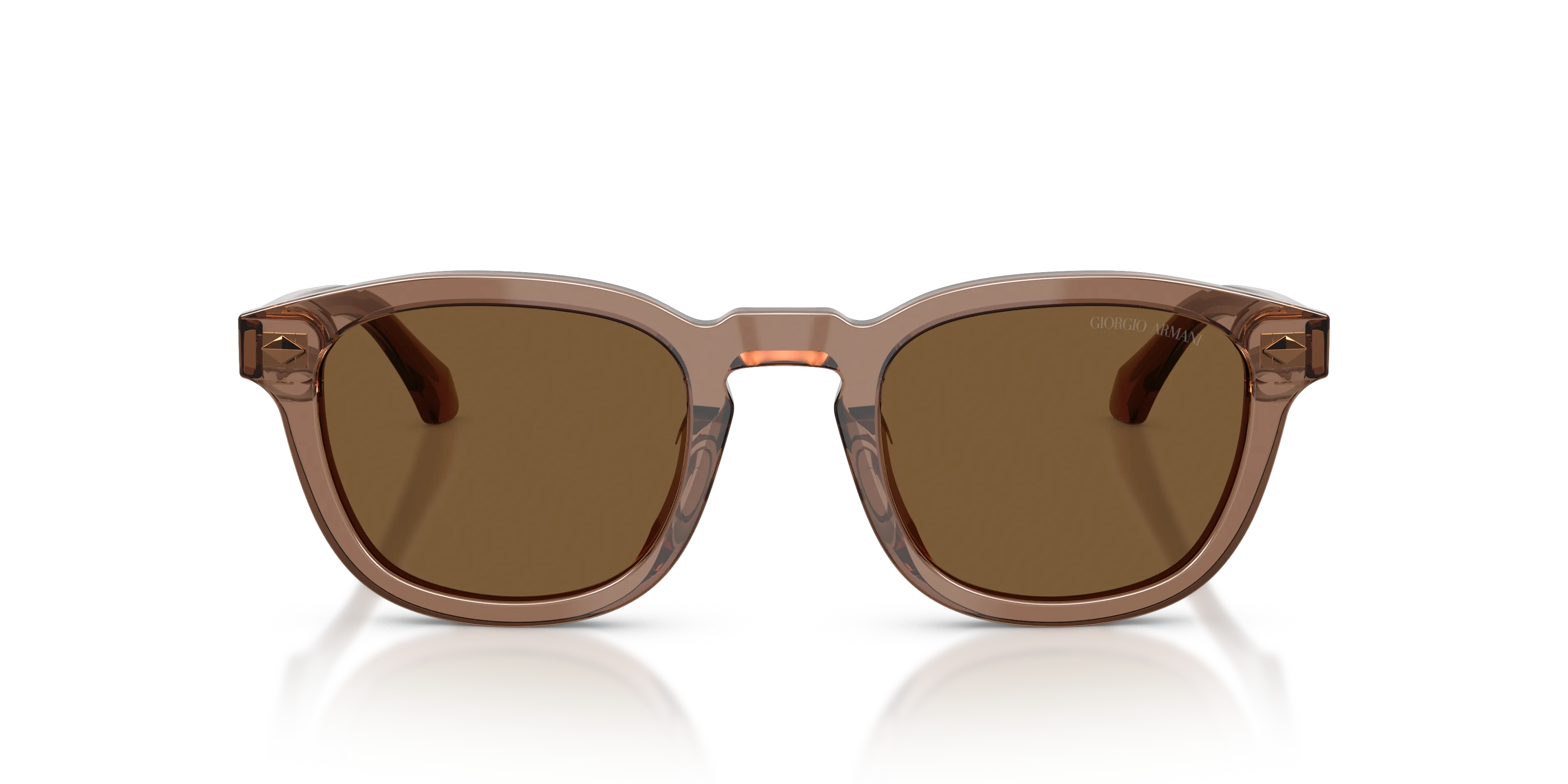 Giorgio Armani AR8266U 646973 Occhiali da sole Acetato Marrone Marrone Pantos Normale - immagine 3
