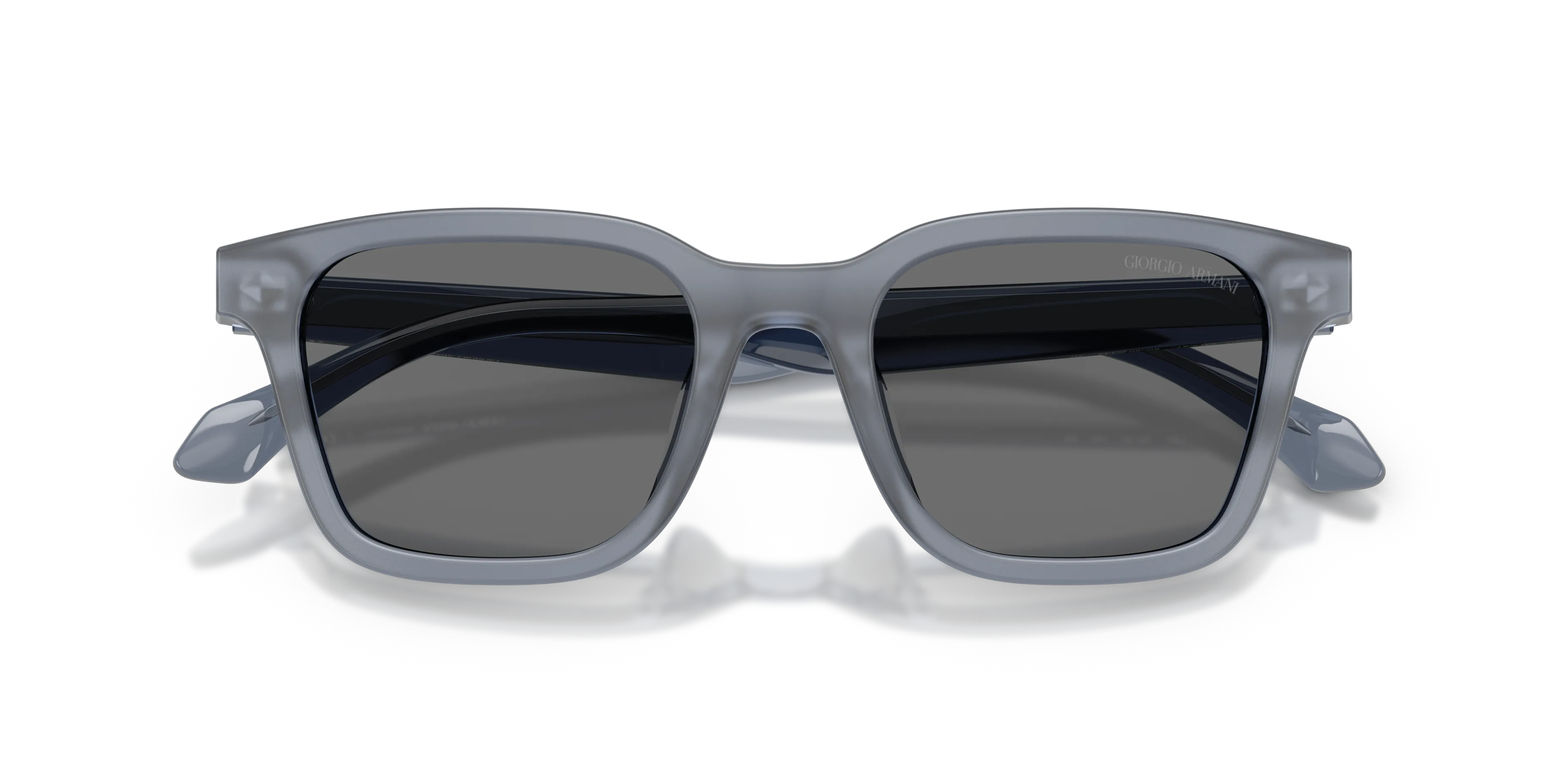 Giorgio Armani AR8265U 647687 Occhiali da sole Acetato Blu Grigio Squadrata Normale - immagine 2