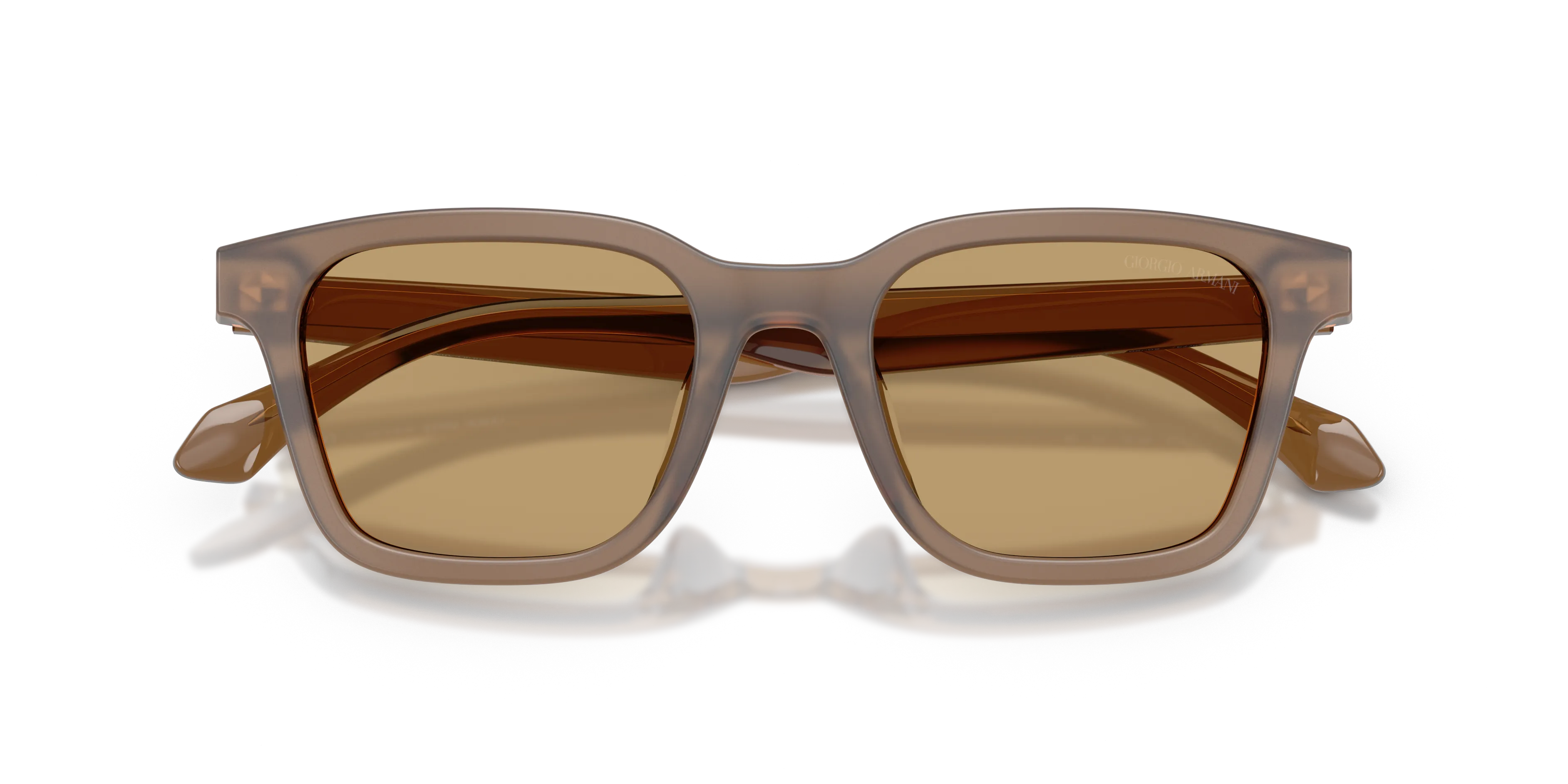 Giorgio Armani AR8265U 647573 Occhiali da sole Acetato Marrone Marrone Squadrata Normale - immagine 2