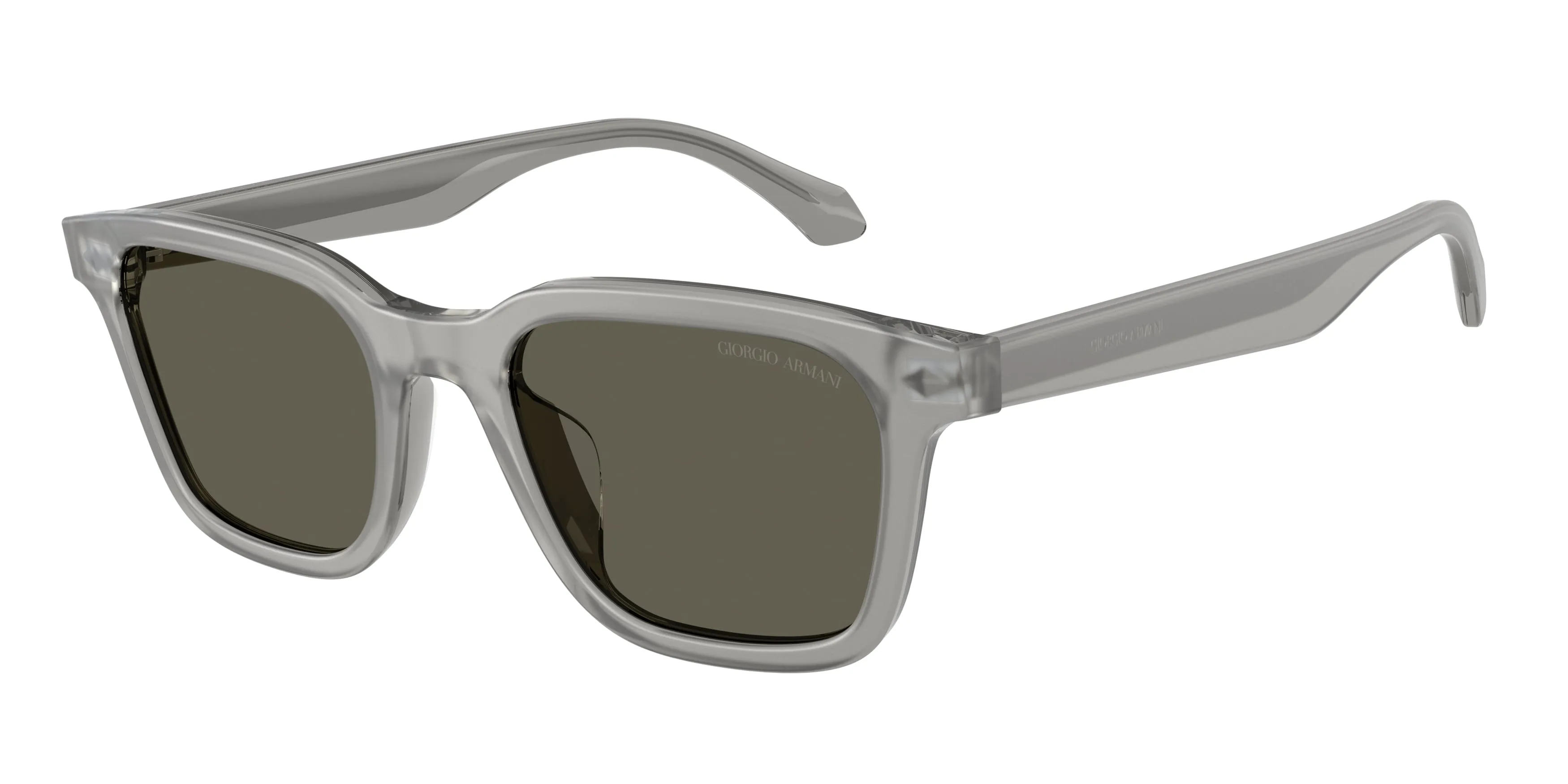 Giorgio Armani AR8265U 647471 Occhiali da sole Acetato Grigio Marrone Squadrata Normale - immagine 1