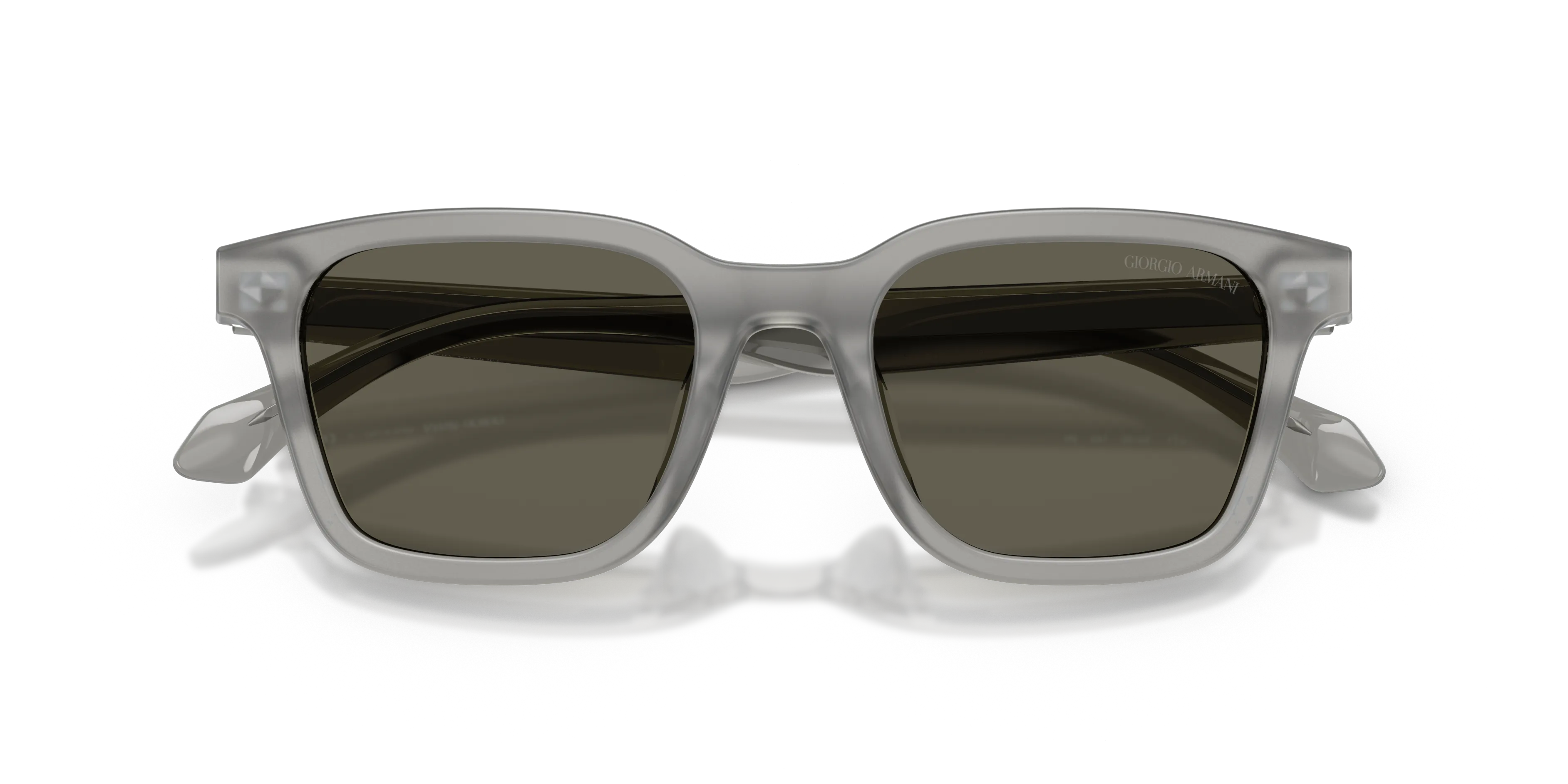 Giorgio Armani AR8265U 647471 Occhiali da sole Acetato Grigio Marrone Squadrata Normale - immagine 2