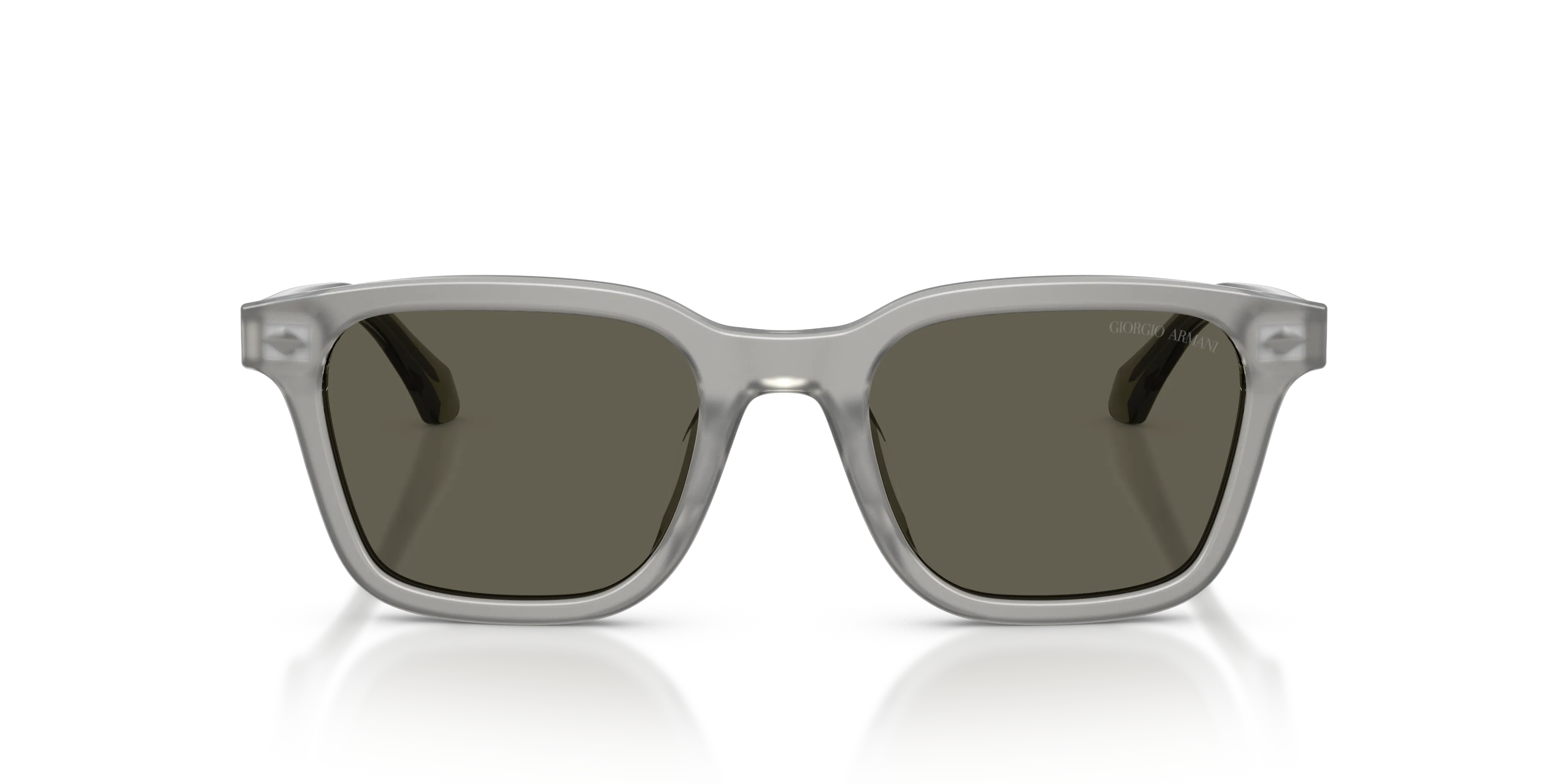 Giorgio Armani AR8265U 647471 Occhiali da sole Acetato Grigio Marrone Squadrata Normale - immagine 3