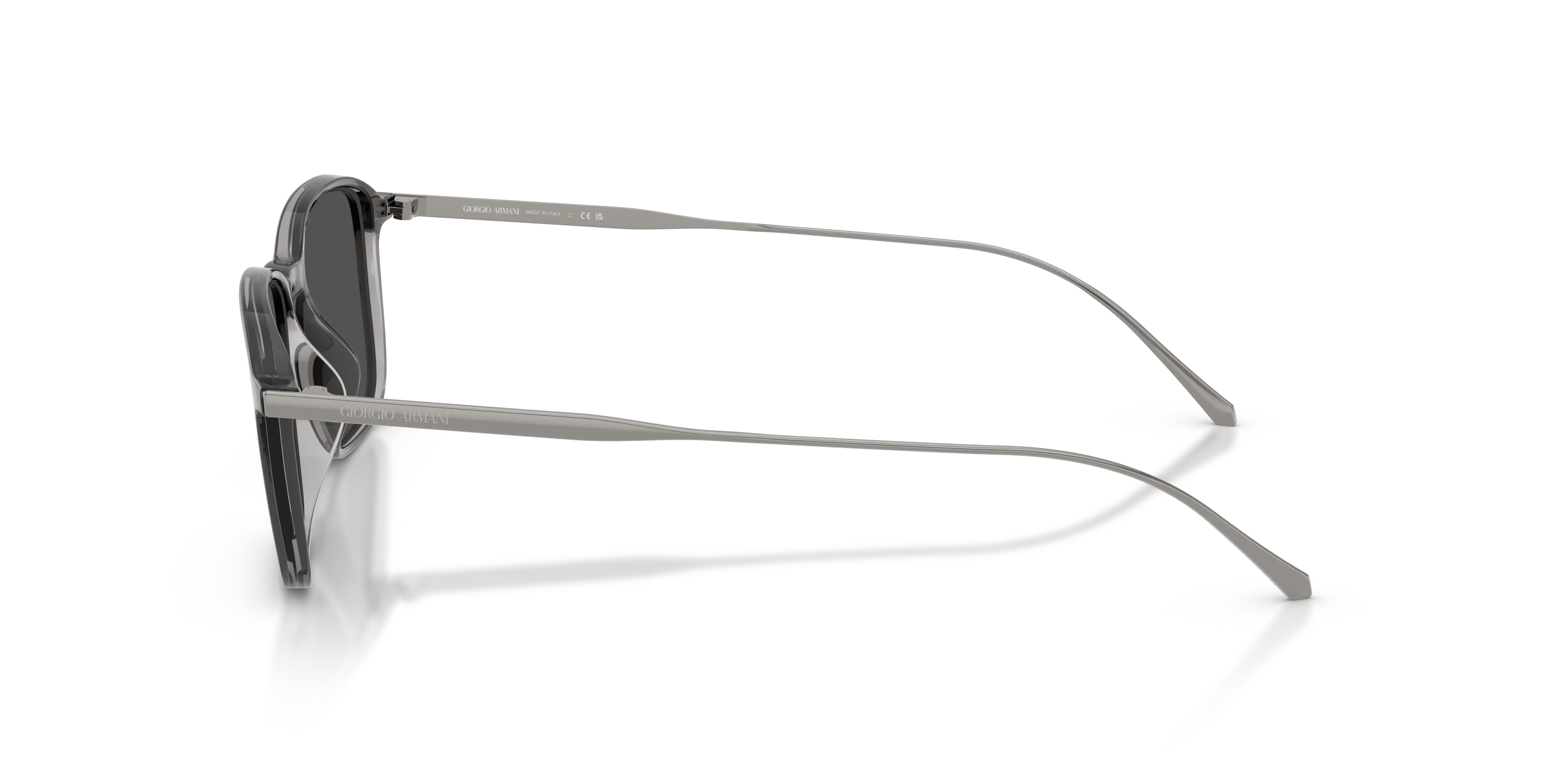 Giorgio Armani AR8264U 648987 Occhiali da sole Iniettato Grigio Grigio Squadrata Normale - immagine 4