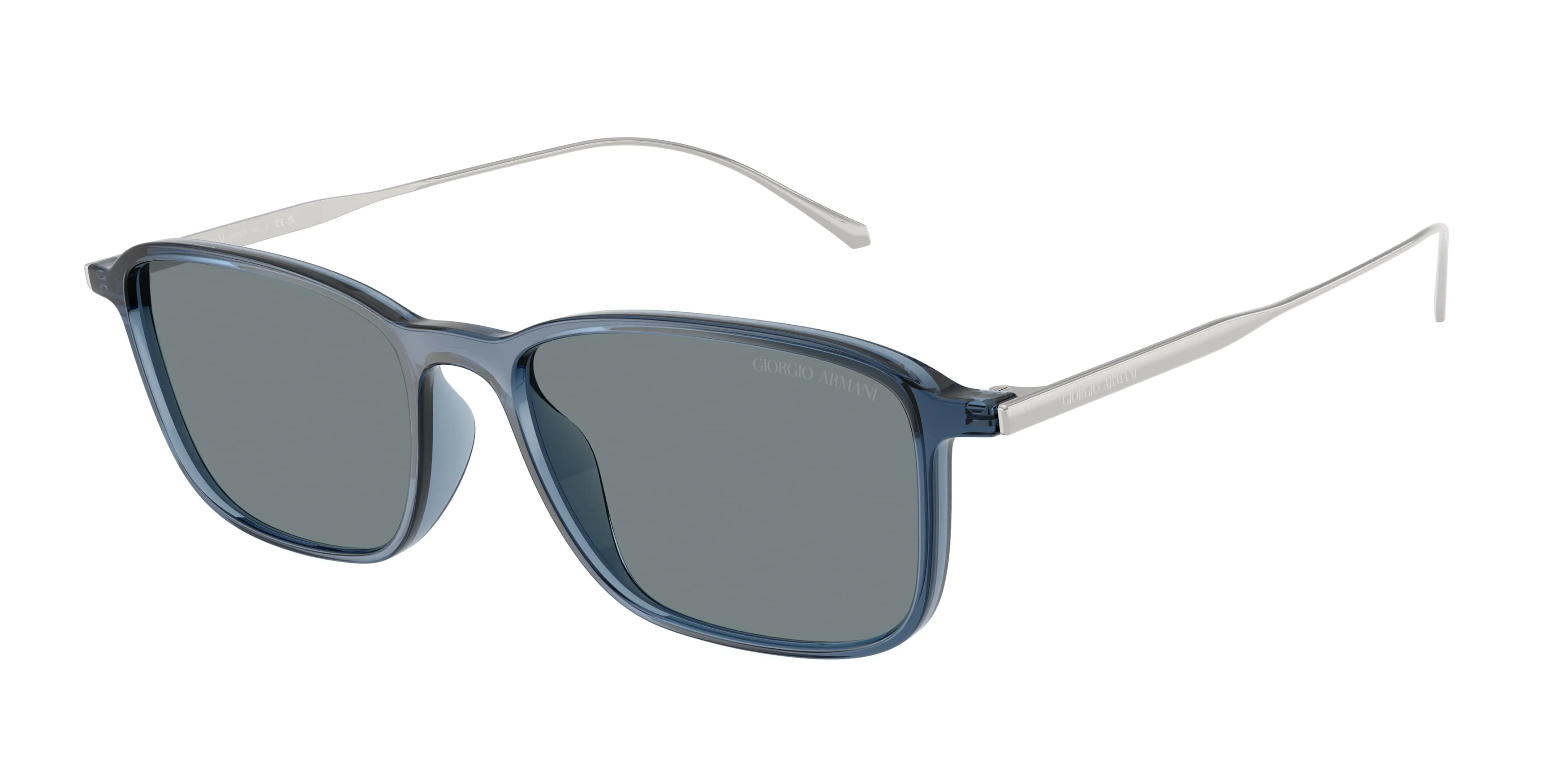 Giorgio Armani AR8264U 648819 Occhiali da sole Iniettato Blu Blu Squadrata Normale - immagine 1