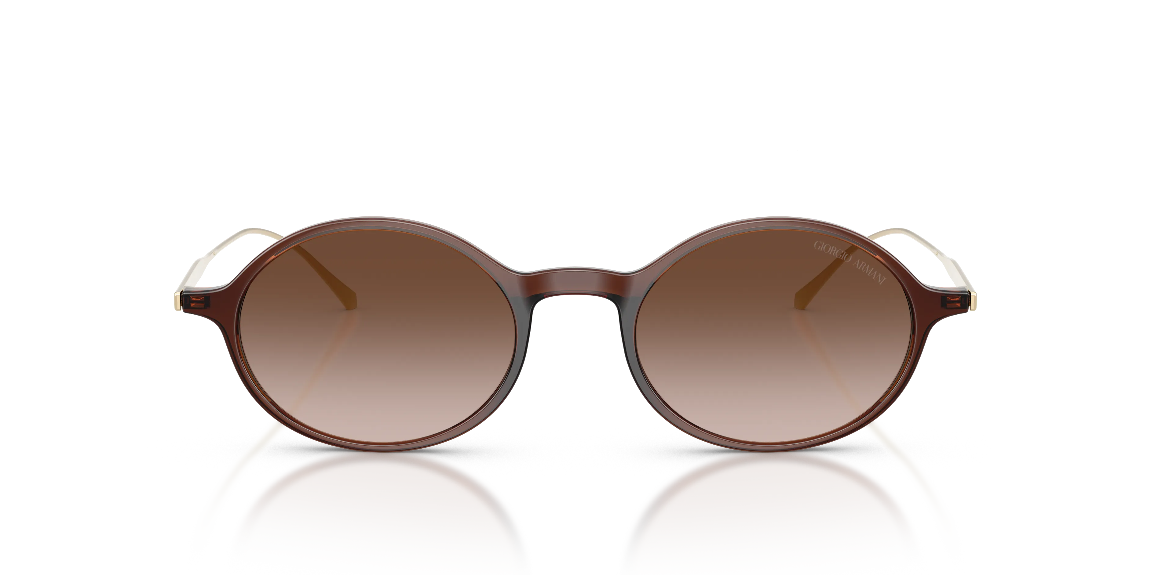 Giorgio Armani AR8263U 648413 Occhiali da sole Iniettato Marrone Marrone Rotonda Normale Sfumato - immagine 3