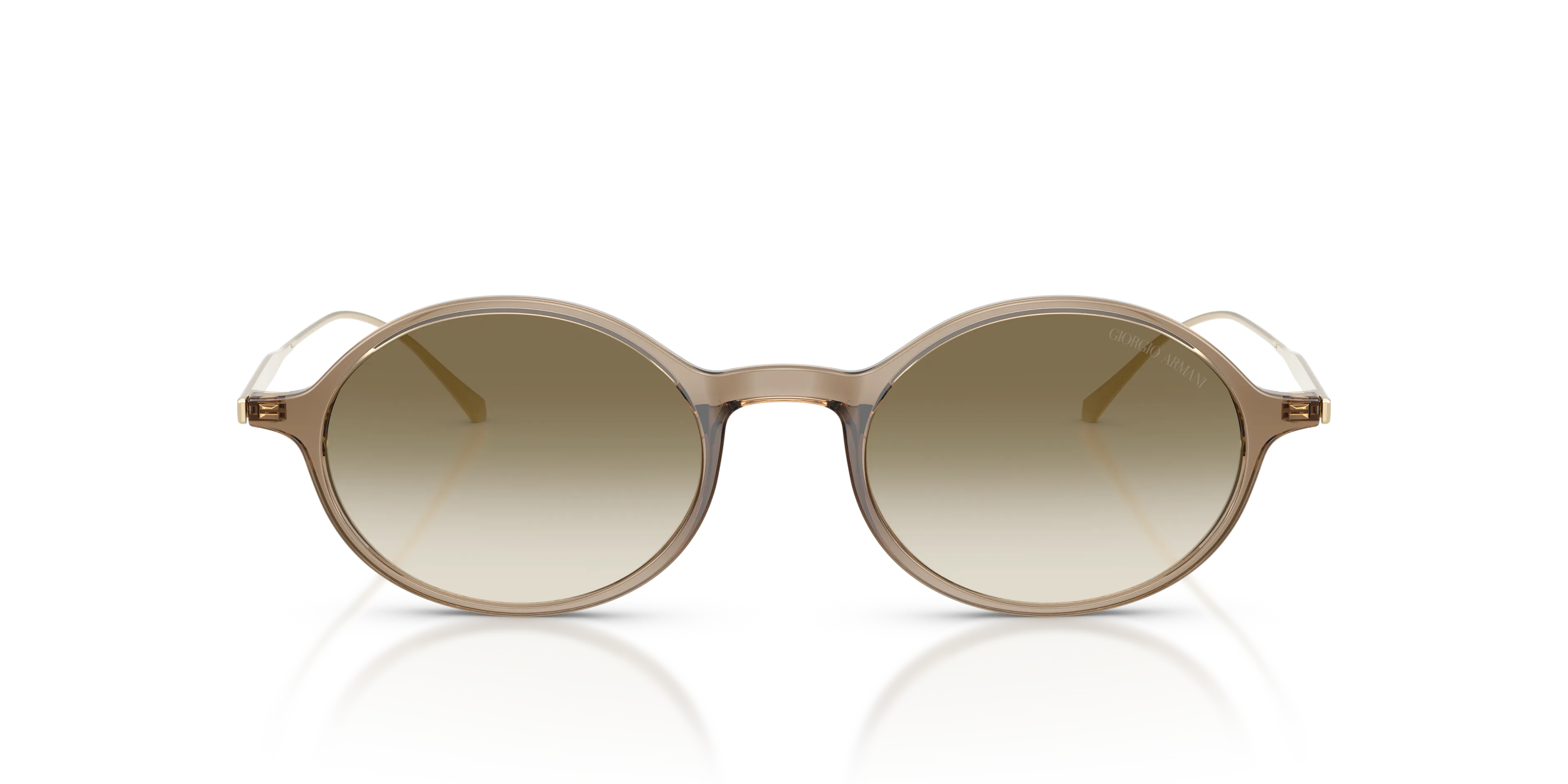 Giorgio Armani AR8263U 648313 Occhiali da sole Iniettato Verde Marrone Rotonda Normale Sfumato - immagine 3