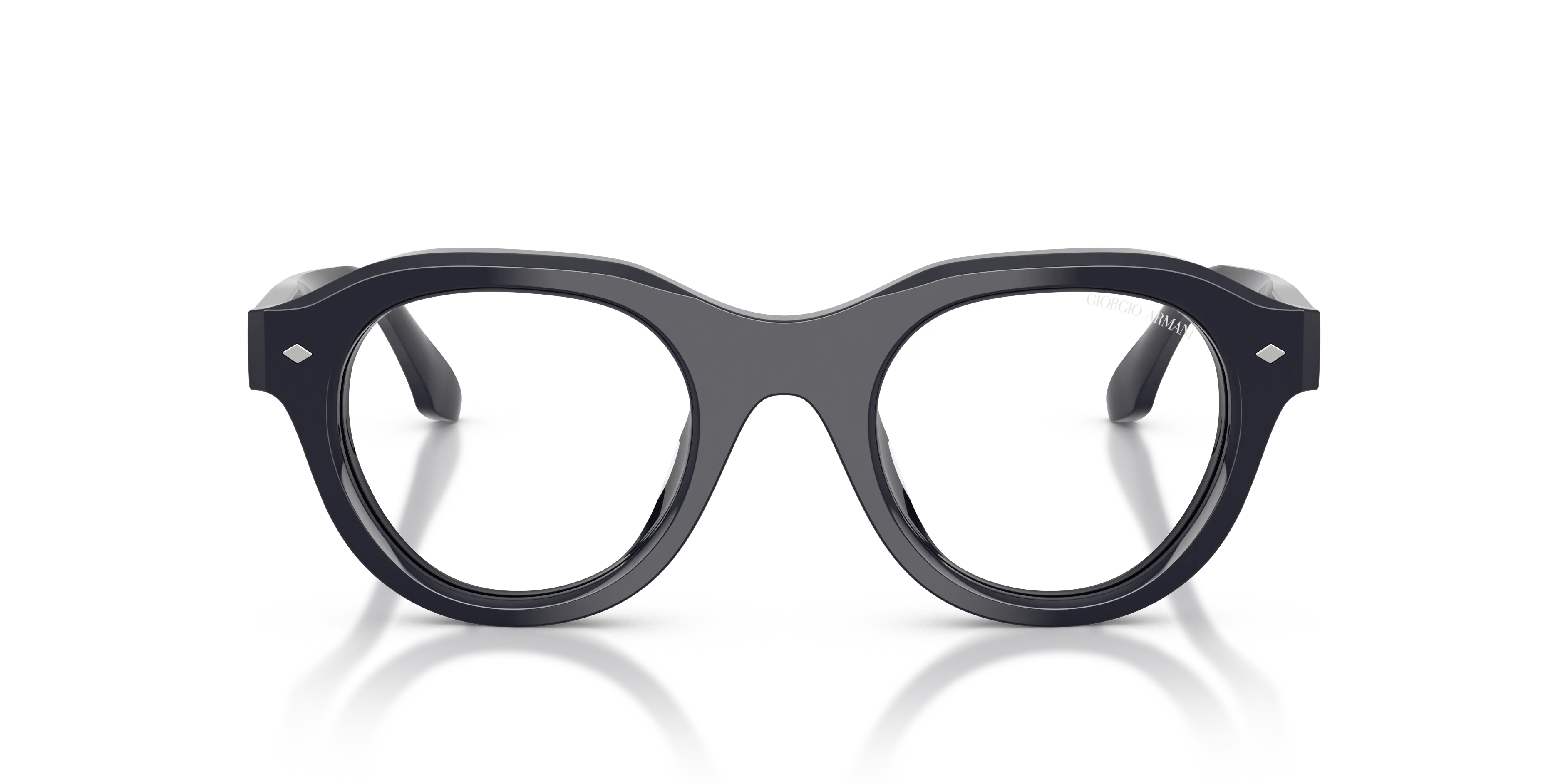 Giorgio Armani AR8261U 64311W Occhiali da sole Acetato Blu Trasparente Rotonda Normale - immagine 3