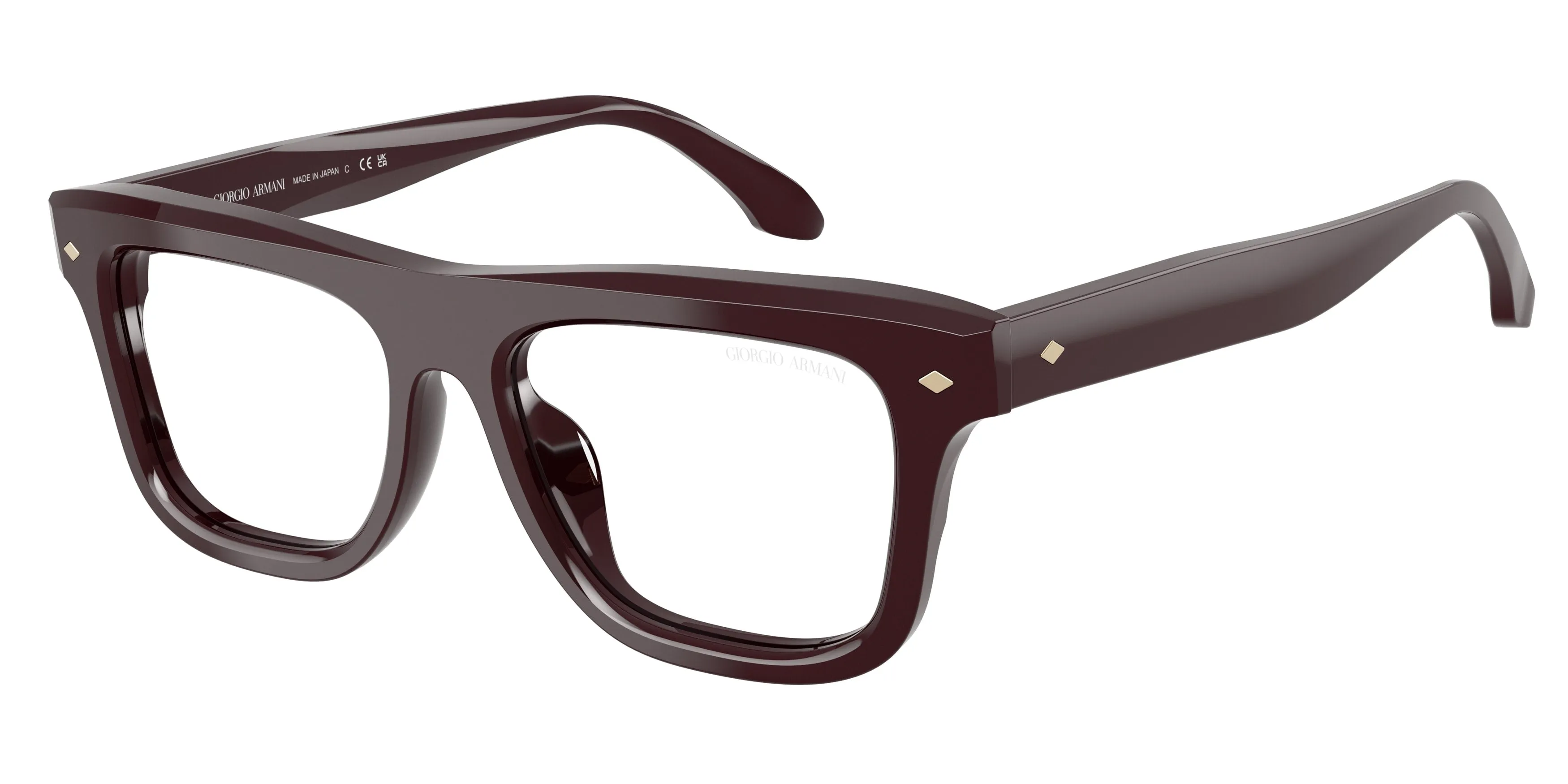 Giorgio Armani AR8259U 64331W Occhiali da sole Acetato Rosso Trasparente Pillow Normale - immagine 1