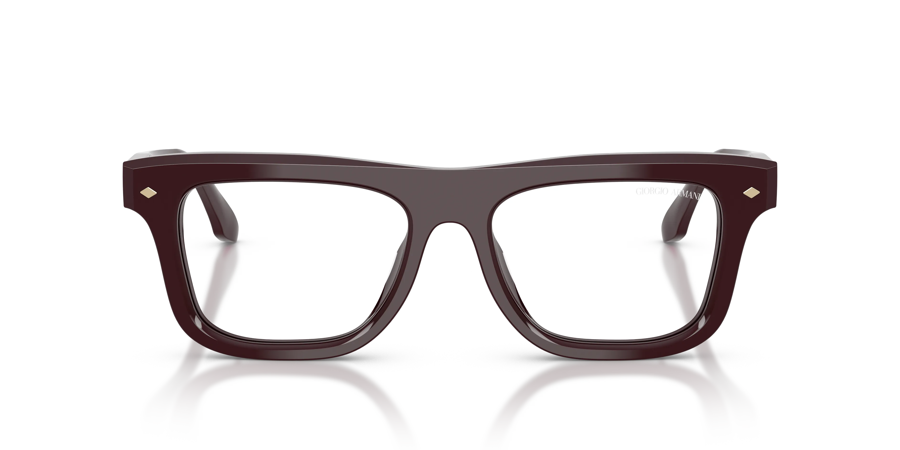 Giorgio Armani AR8259U 64331W Occhiali da sole Acetato Rosso Trasparente Pillow Normale - immagine 3