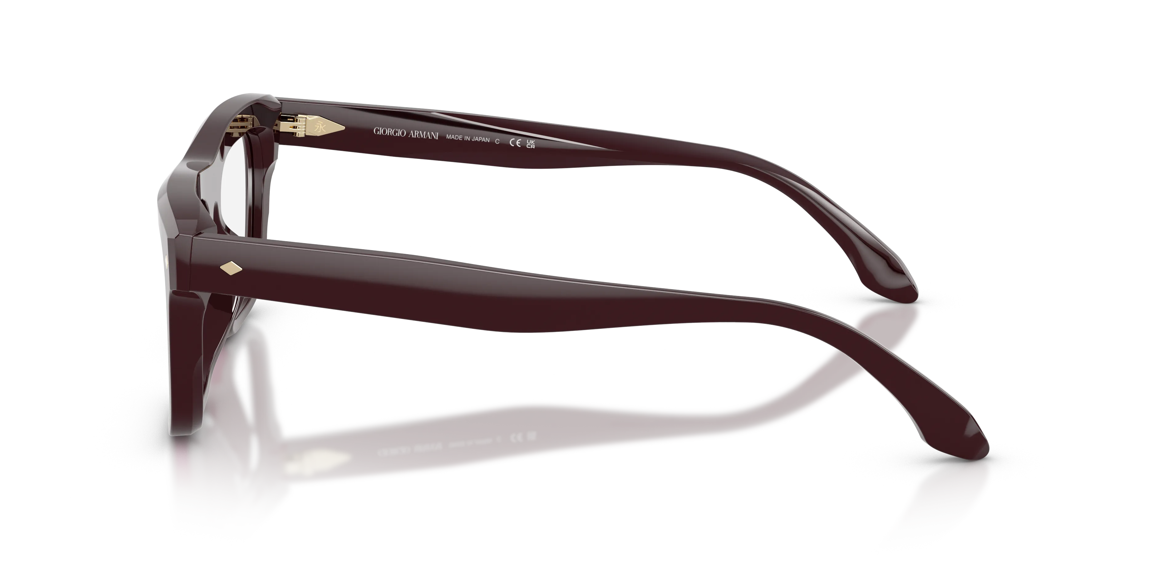 Giorgio Armani AR8259U 64331W Occhiali da sole Acetato Rosso Trasparente Pillow Normale - immagine 4