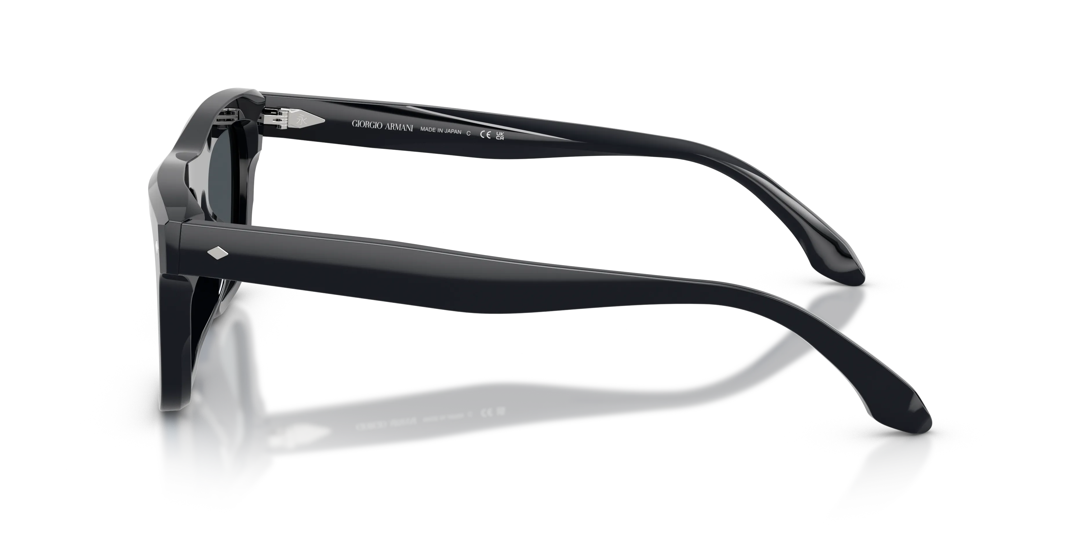 Giorgio Armani AR8259U 6431R5 Occhiali da sole Acetato Blu Grigio Pillow Normale - immagine 4