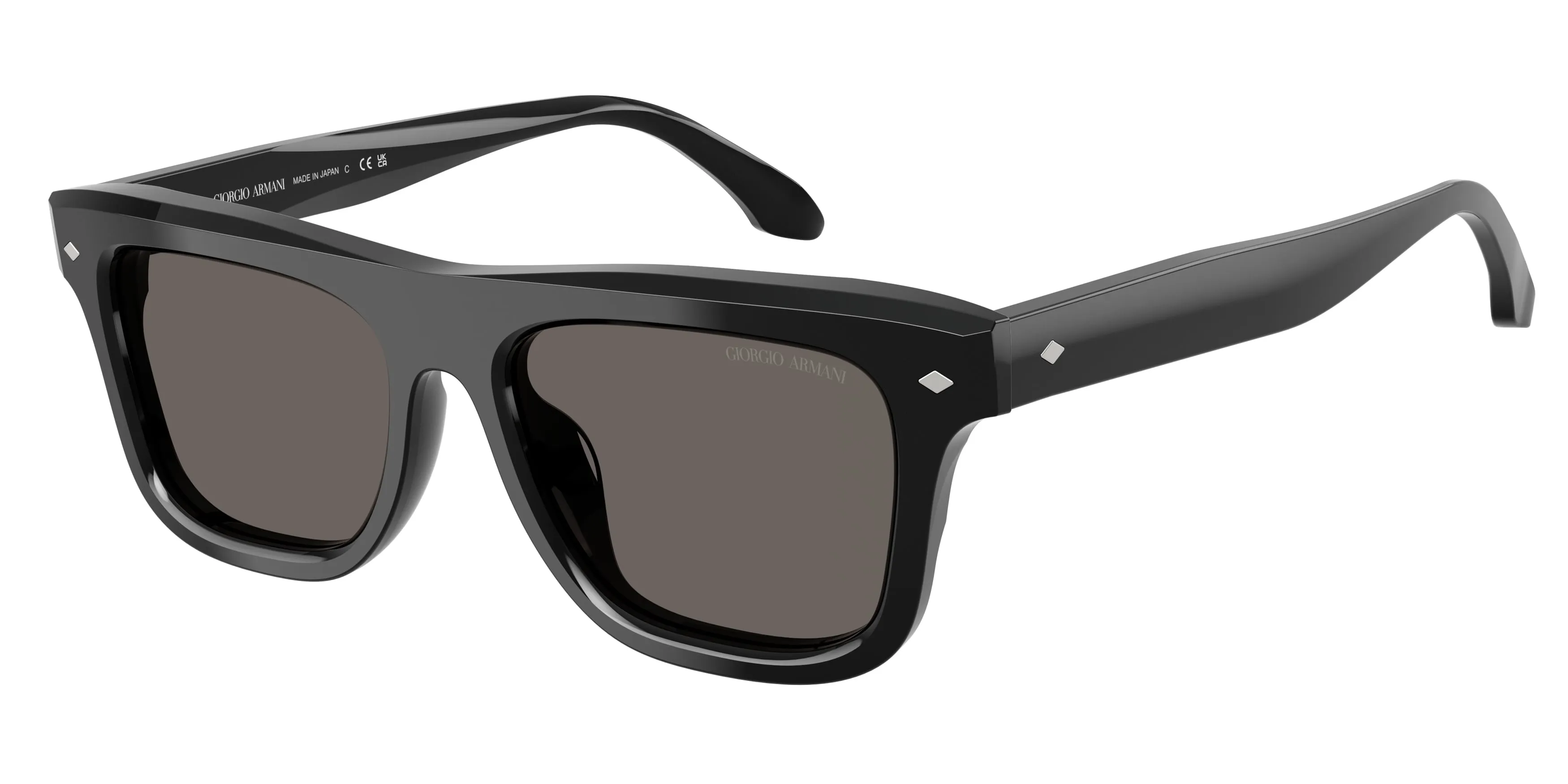 Giorgio Armani AR8259U 6060B1 Occhiali da sole Acetato Nero Grigio Pillow Normale - immagine 1