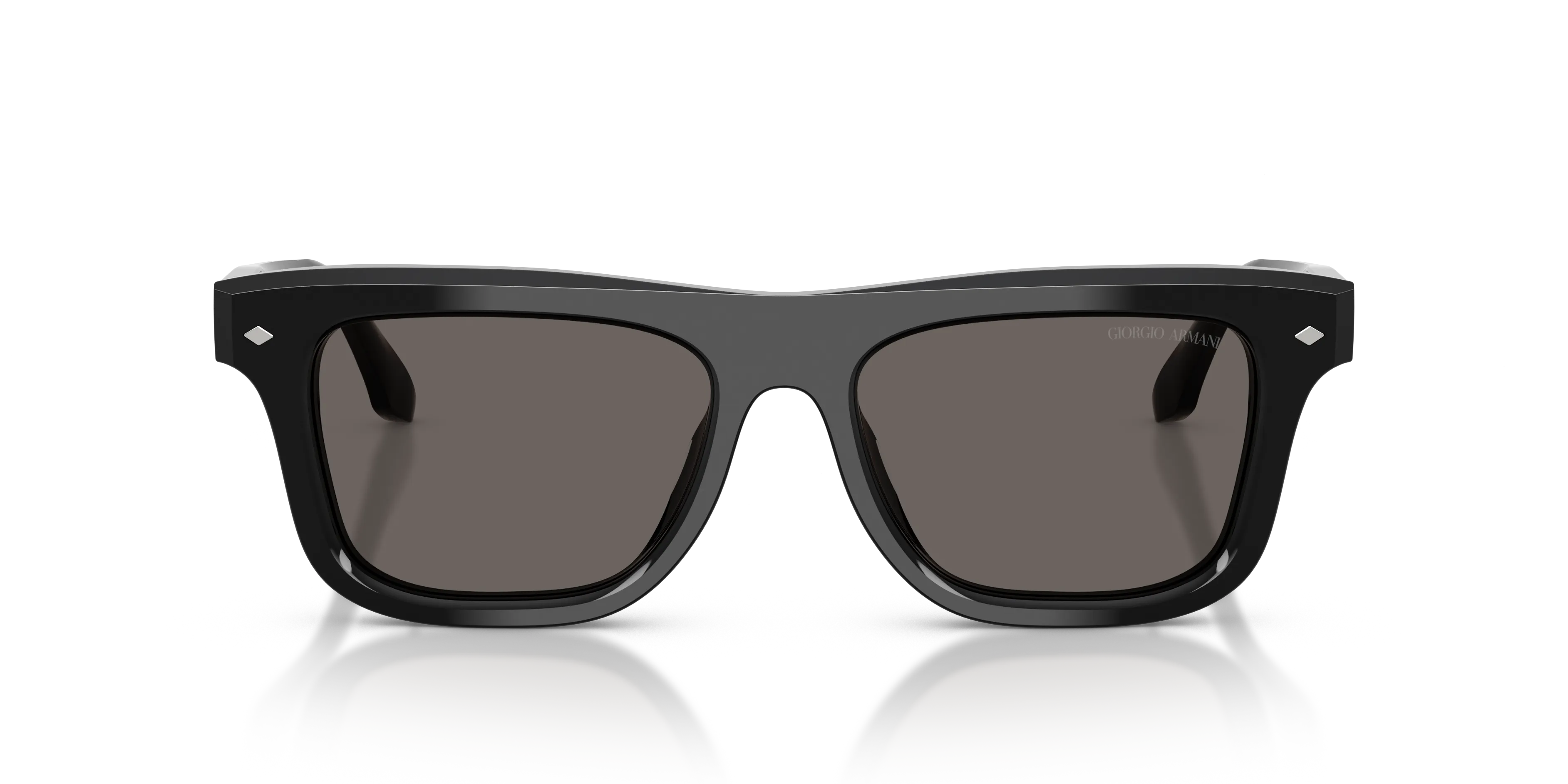 Giorgio Armani AR8259U 6060B1 Occhiali da sole Acetato Nero Grigio Pillow Normale - immagine 3
