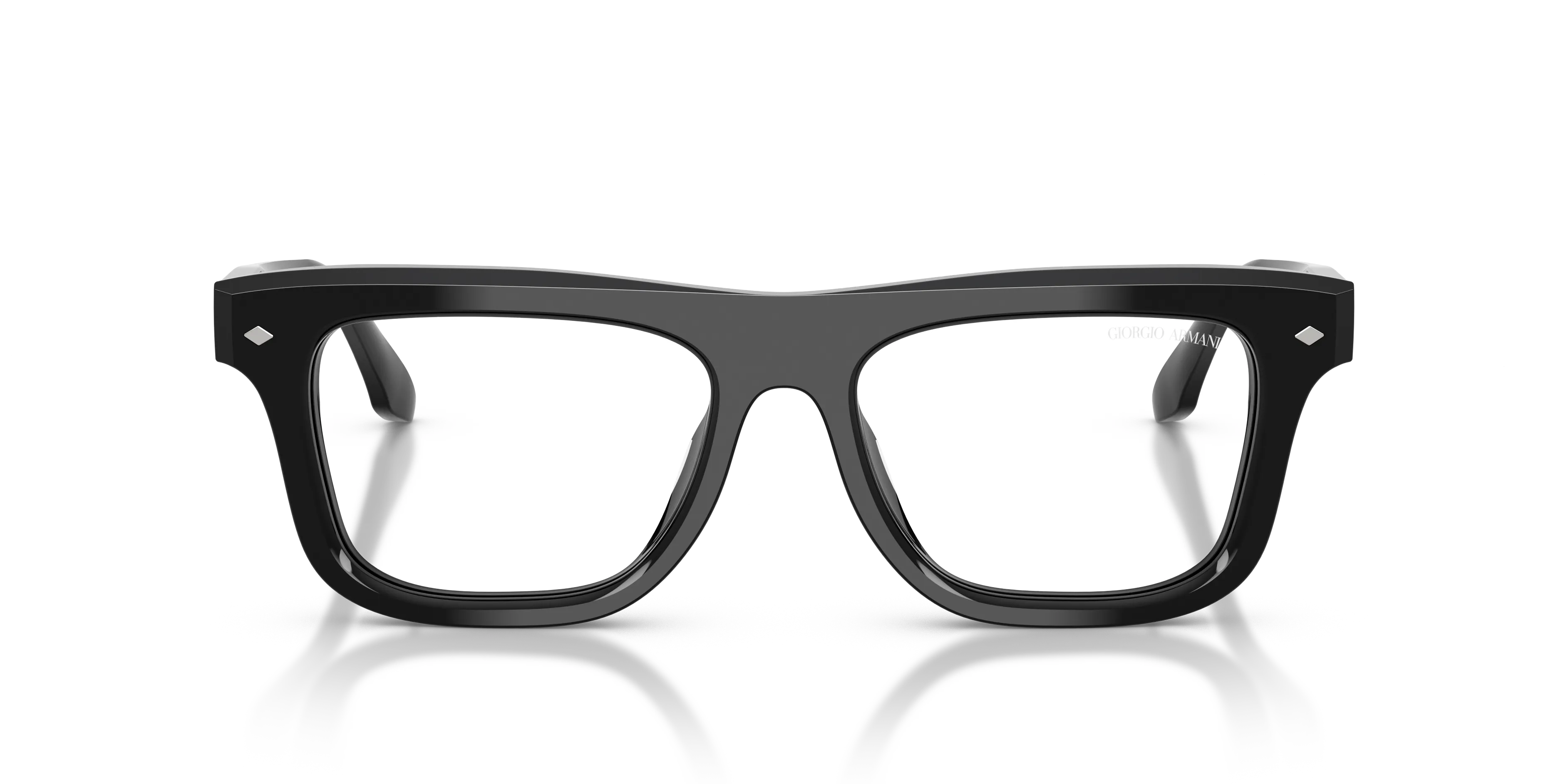 Giorgio Armani AR8259U 60601W Occhiali da sole Acetato Nero Trasparente Pillow Normale - immagine 3